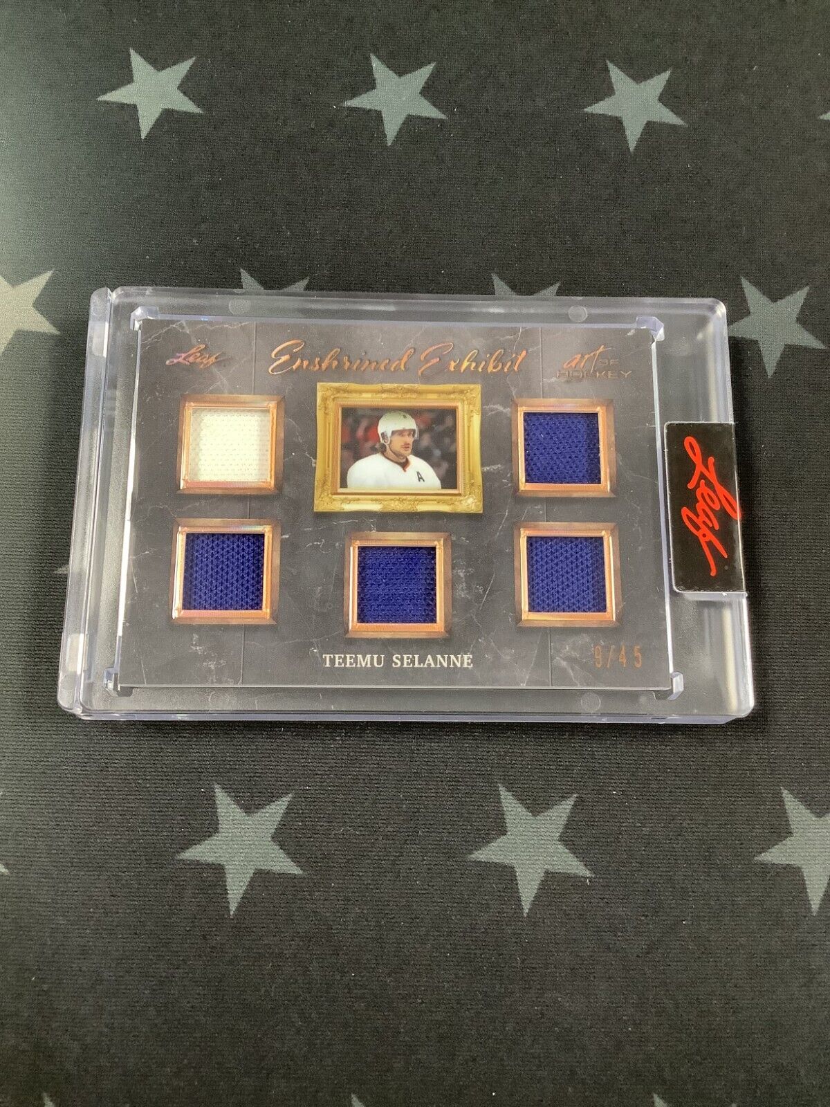 2022 Teemu Selanne Leaf Art of Hockey Enshrined Exhibit #EE 20/45 - Limited Edition Hockey Collectible for Fans & Memorabilia Display