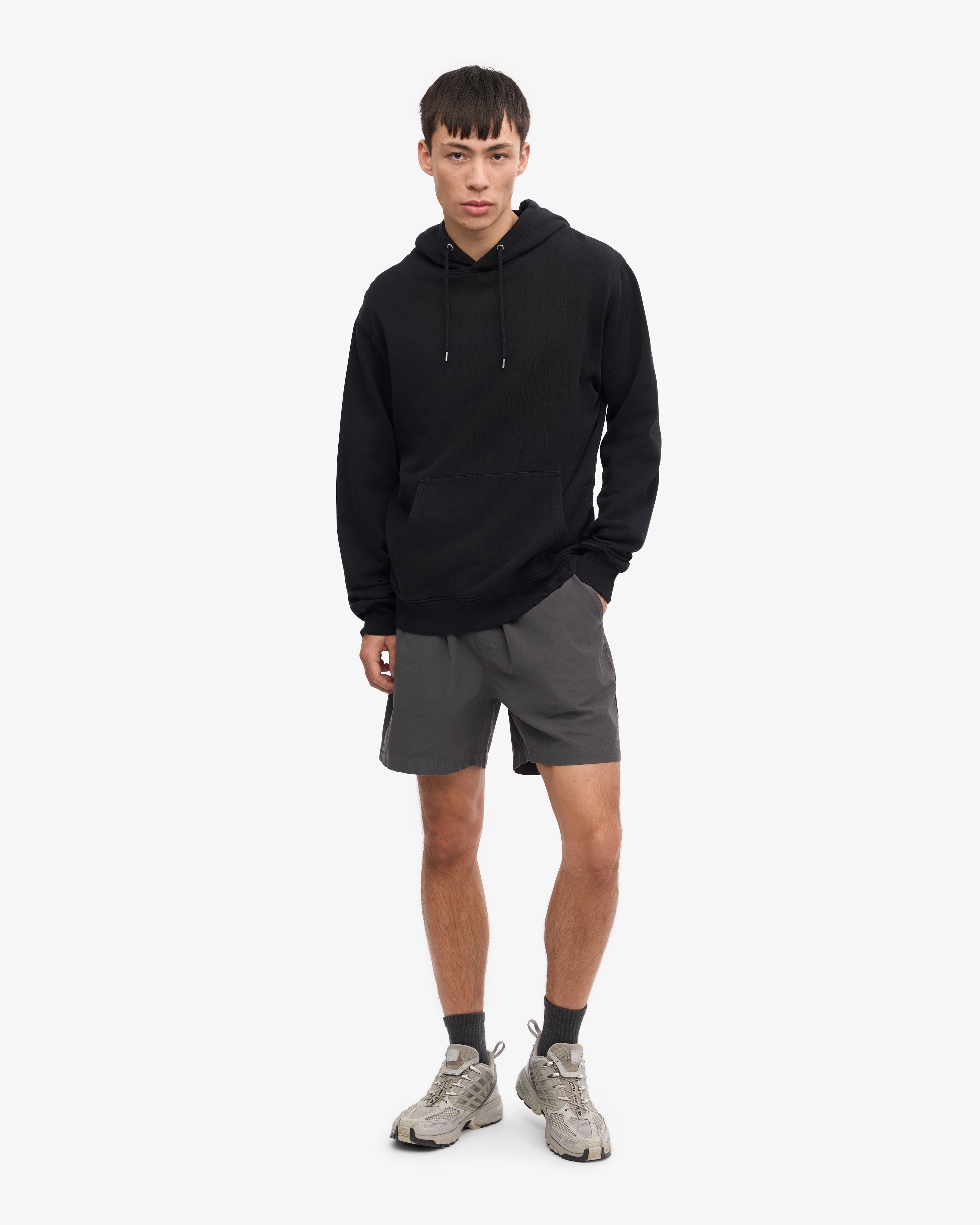 Classic Organic Cotton Hoodie - Deep Black for Men & Women | Cozy Casual Wear for Everyday Comfort & Street Style