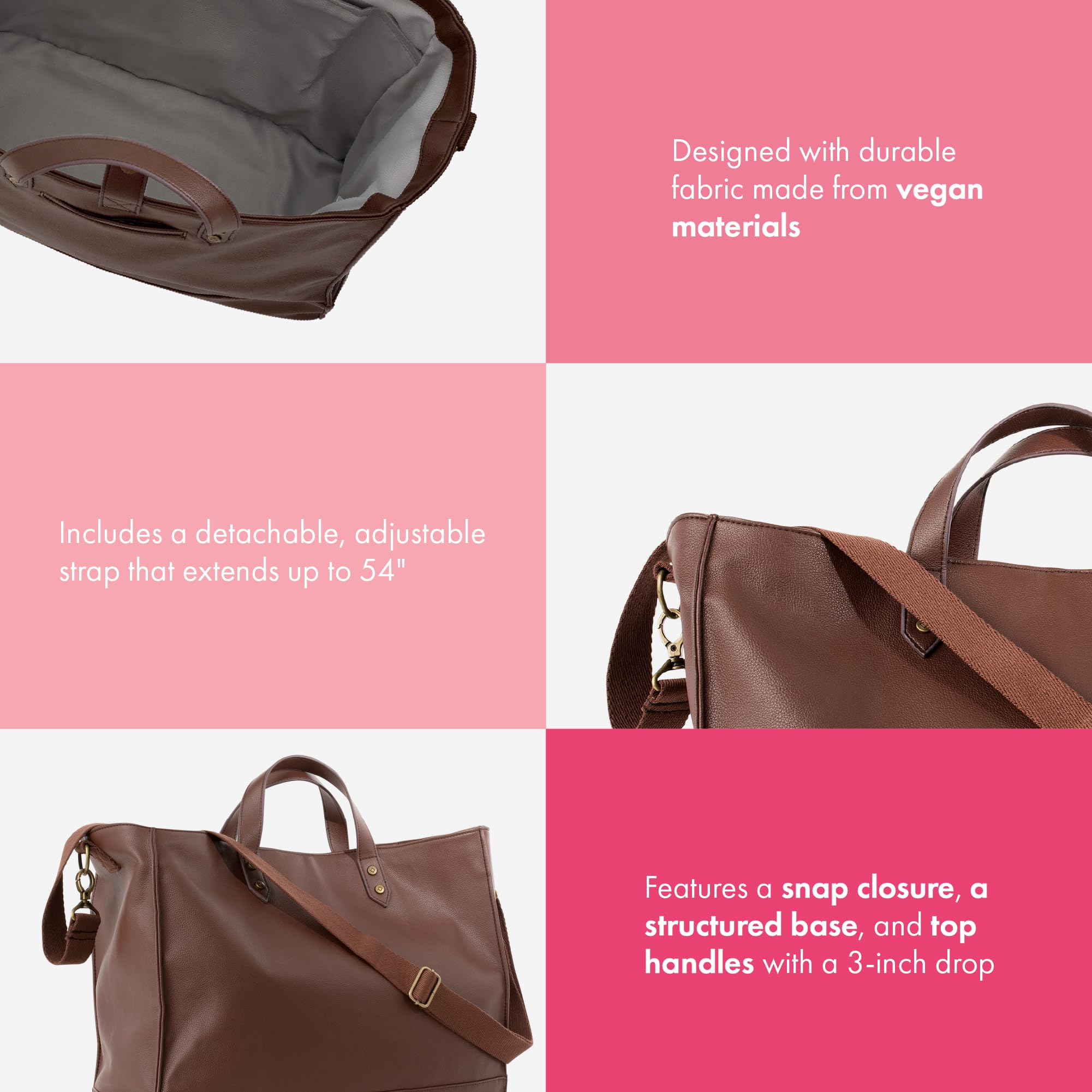THIRTY-ONE Gifts Square Tote Bag for Women - Stylish Crossbody Satchel Purse with Adjustable Strap | Perfect for Work, Travel & Everyday Use