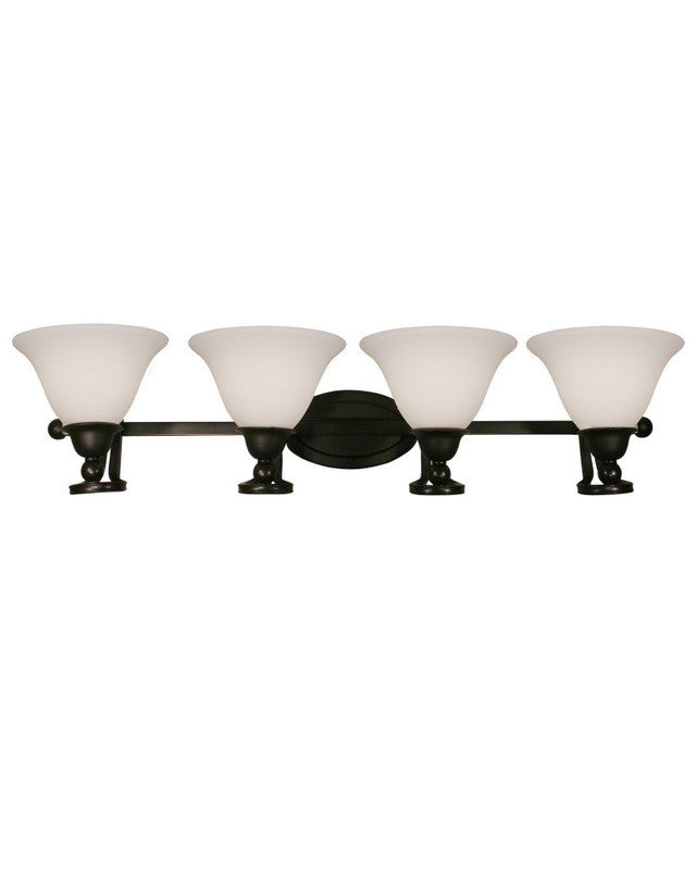 Z Lite Lighting 318 4V Four Light Bathroom Vanity Wall Sconce in Bronze Finish - Perfect for Bathroom Mirror Lighting, Powder Room Decor, and Modern Home Illumination