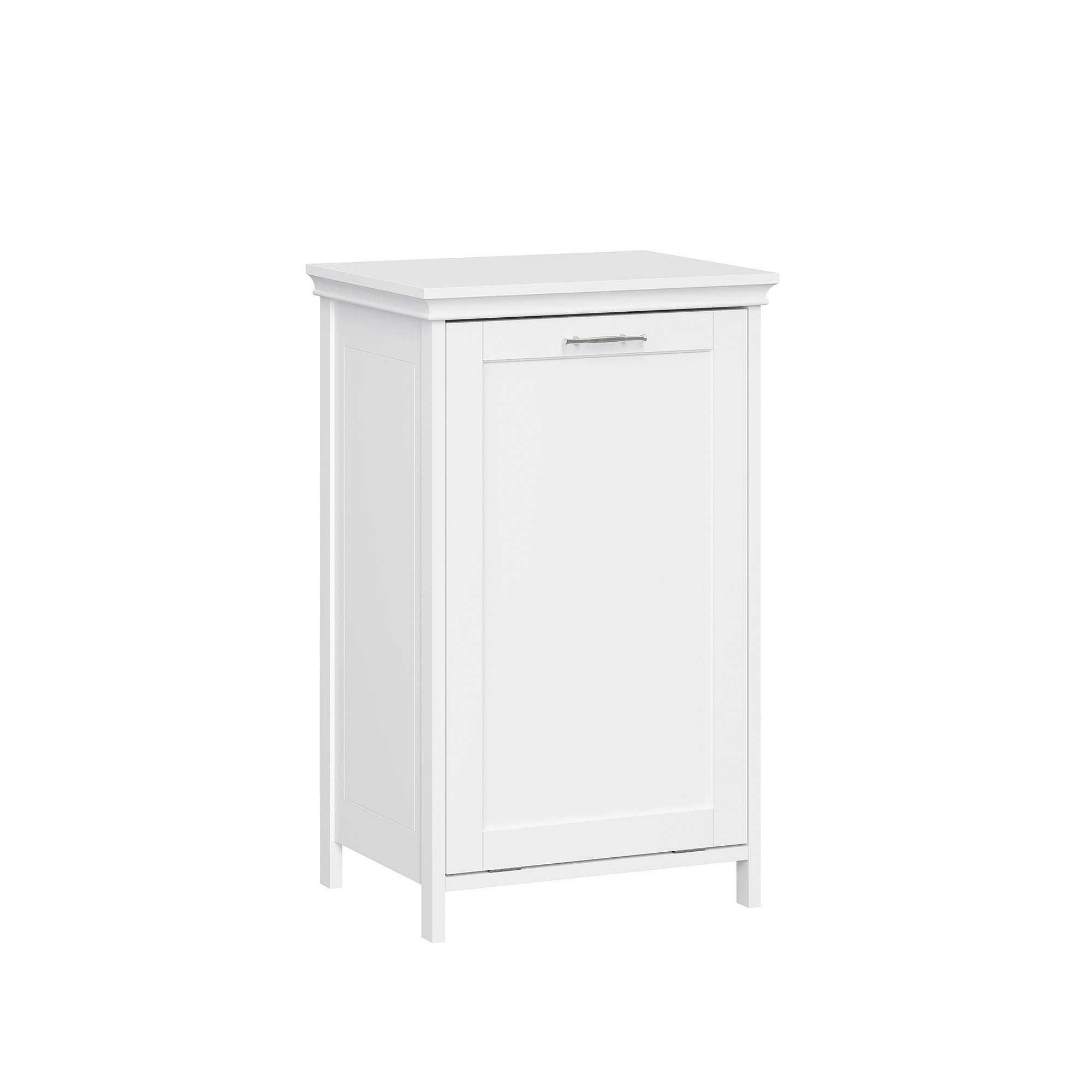 RiverRidge Somerset White Tilt-Out Laundry Hamper - Space Saving Clothes Basket for Bedroom, Bathroom & Laundry Room Organization