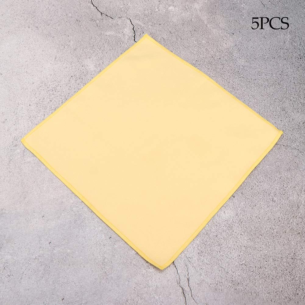 Premium Microfiber Cleaning Cloths - 5pcs for Eyeglasses, Jewelry & Cameras - Home & Travel Use