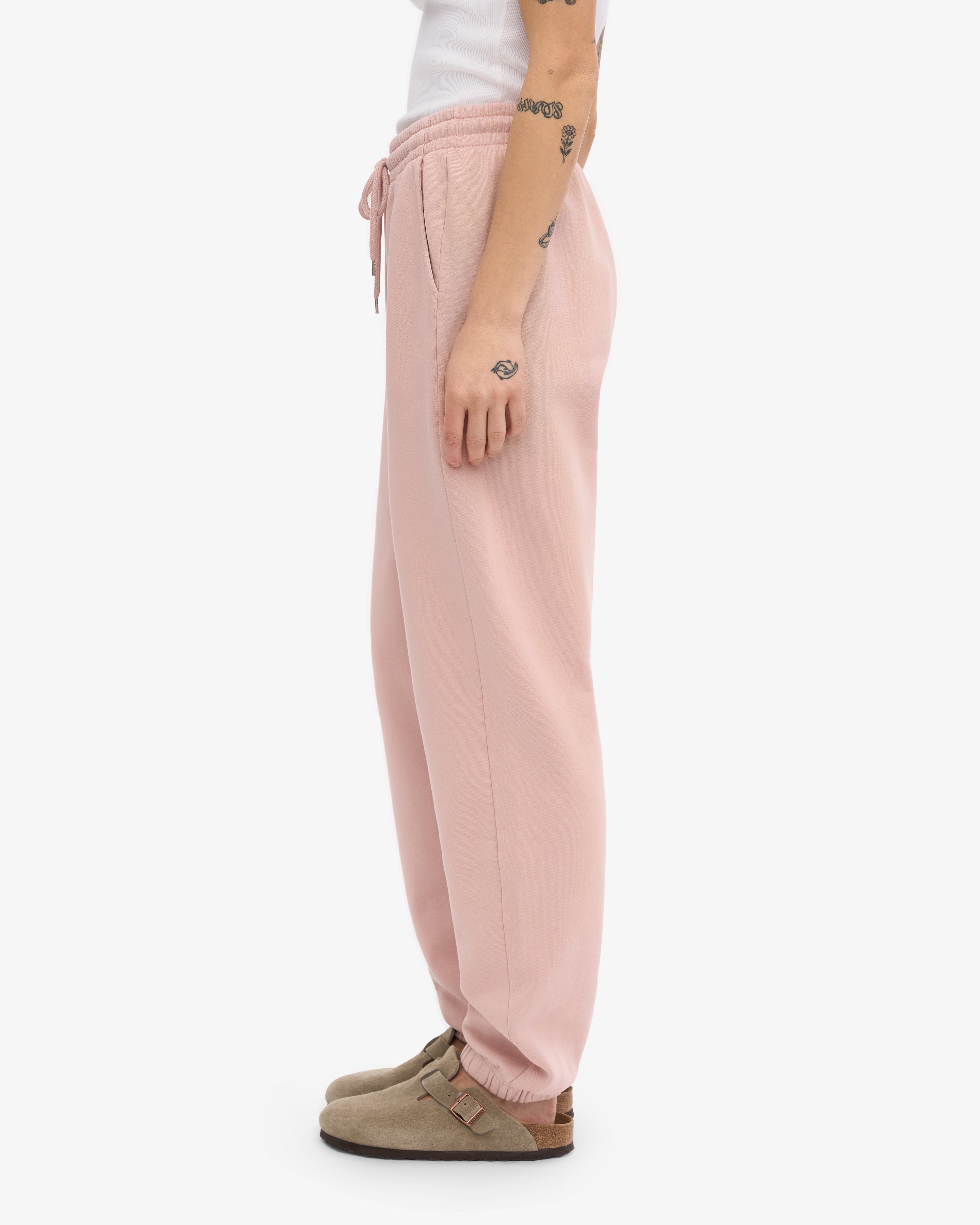 Organic Cotton Sweatpants for Women - Soft & Comfortable Faded Pink Joggers - Perfect for Yoga, Lounge & Casual Wear