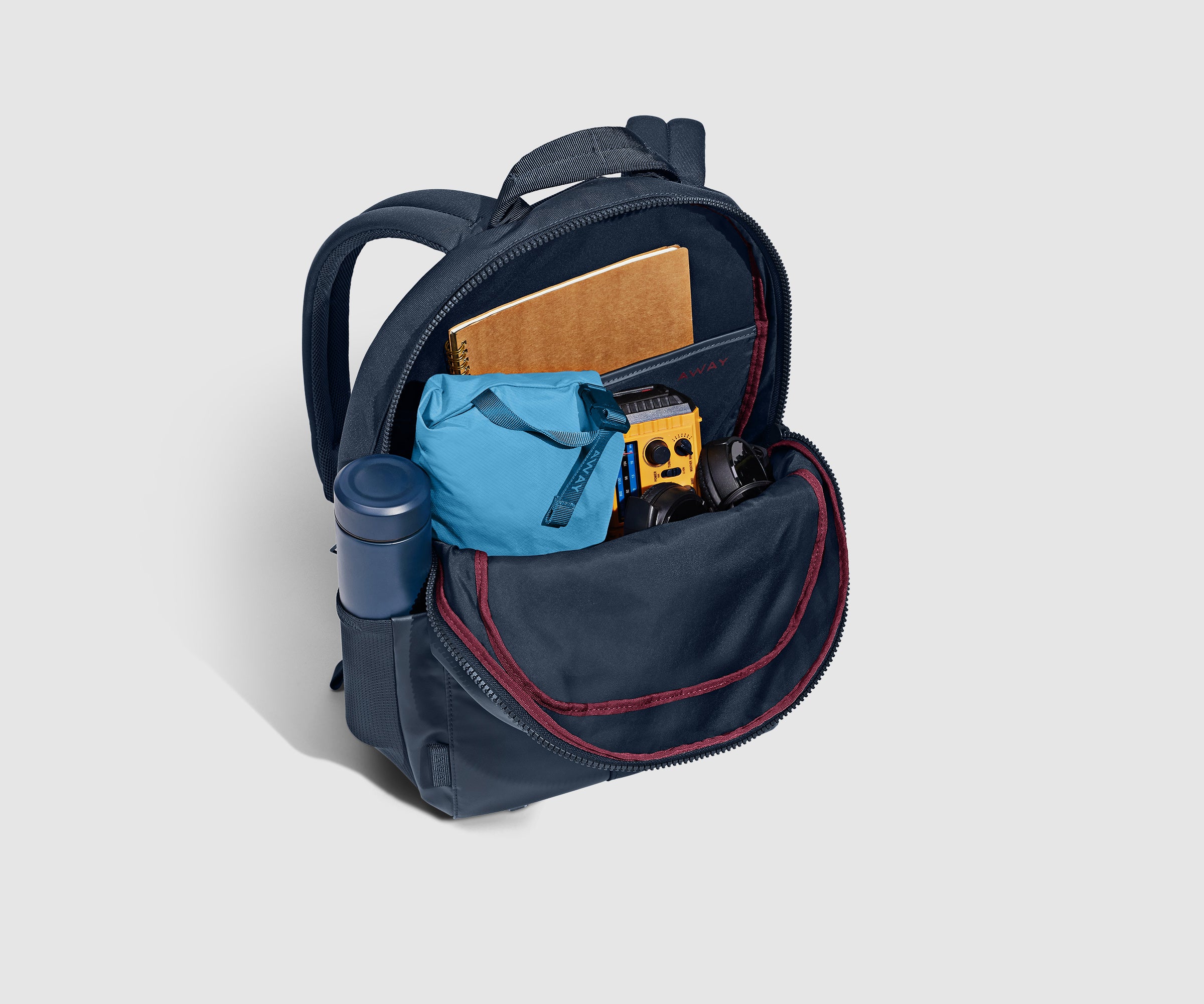 26L Navy Blue Active Backpack - Lightweight Durable Hiking & Travel Backpack for Outdoor Adventures & Daily Commute