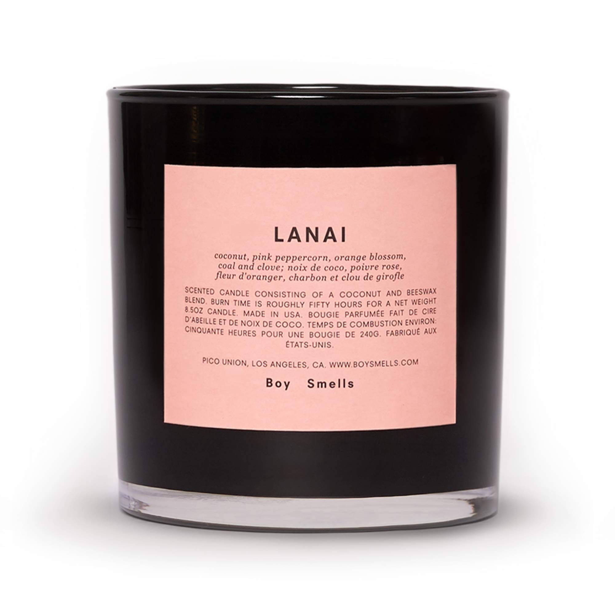 Lanai Boy Smells Candle - 50 Hour Burn Time | All Natural Coconut & Beeswax Luxury Scented Candle for Home (8.5 oz) | Perfect for Relaxation, Meditation & Aromatherapy