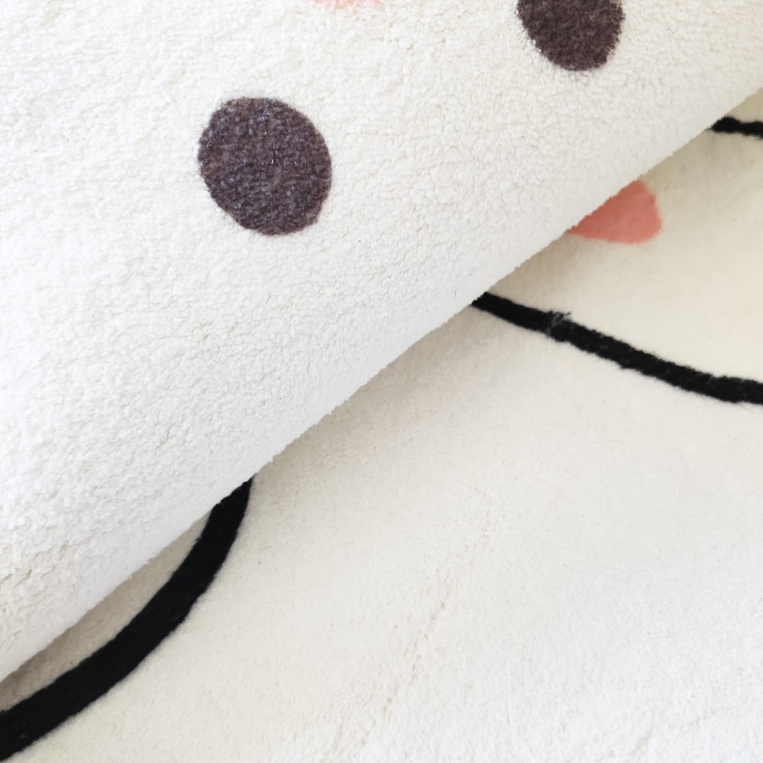 Poowe Kids Play Mat - Soft Non-Slip Alphabet Rug for Nursery & Toddler Bedroom - Rabbit Design 39.4