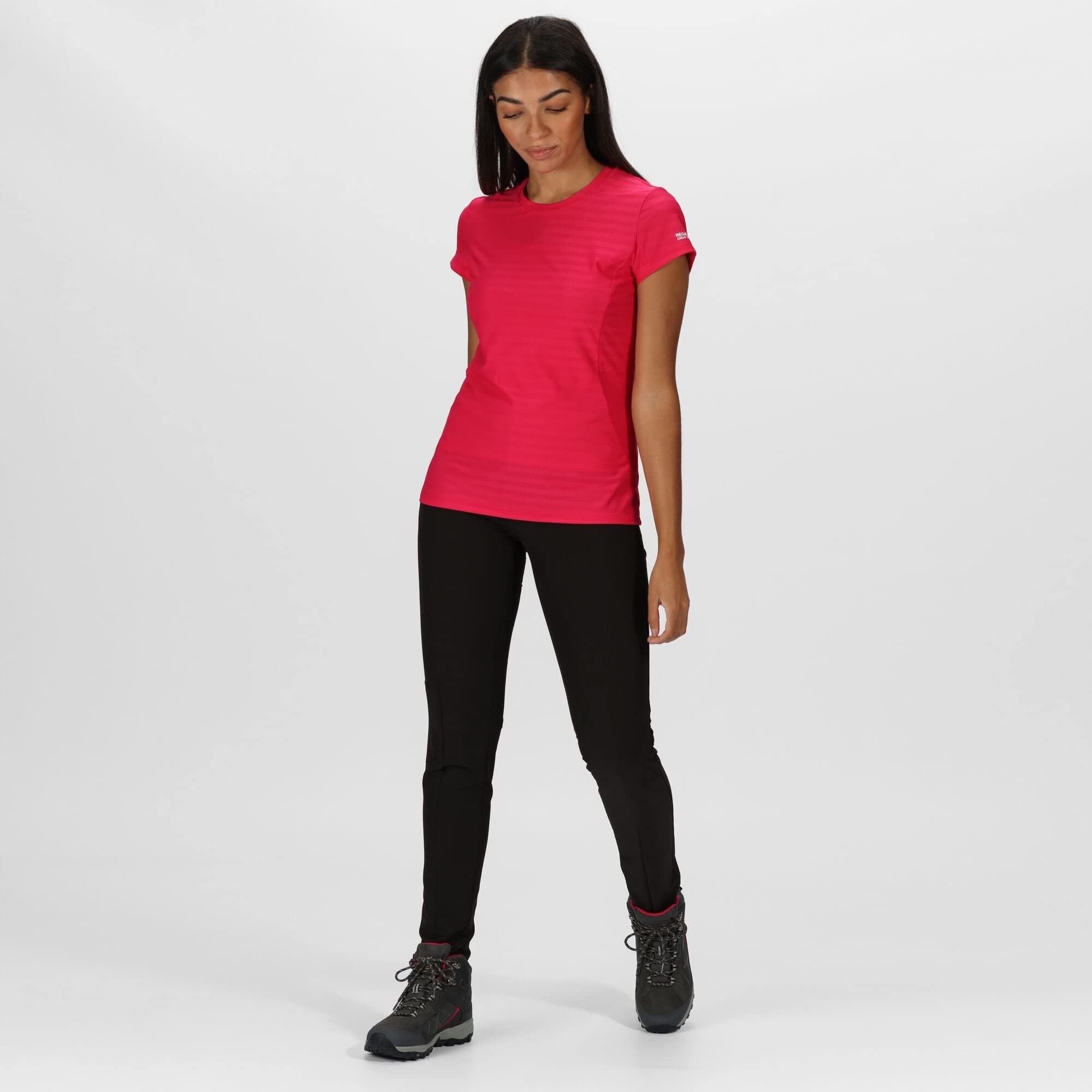 Women's Pentre Stretch Trousers - Black Size 18 Regular Fit - Comfortable Office Pants for Work & Business Casual Wear