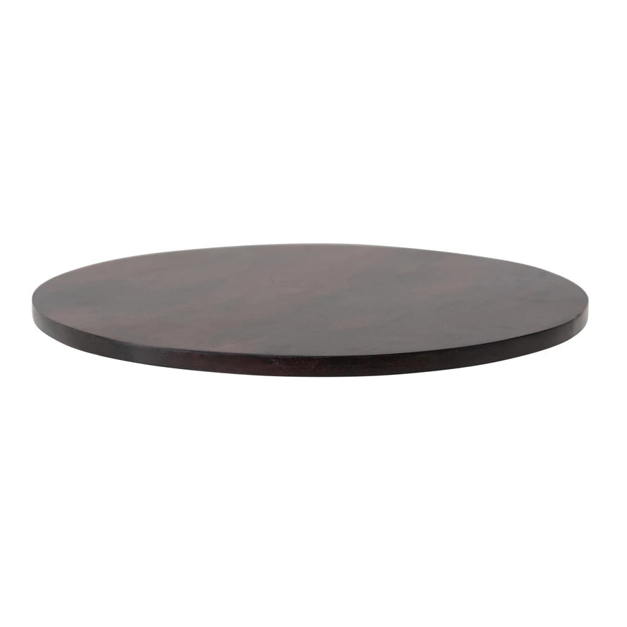 Premium Acacia Wood Lazy Susan Turntable - 12 Inch Round Spinning Tray for Dining Table, Kitchen, and Serving - Durable Wooden Rotating Organizer for Spices, Condiments, and Decor