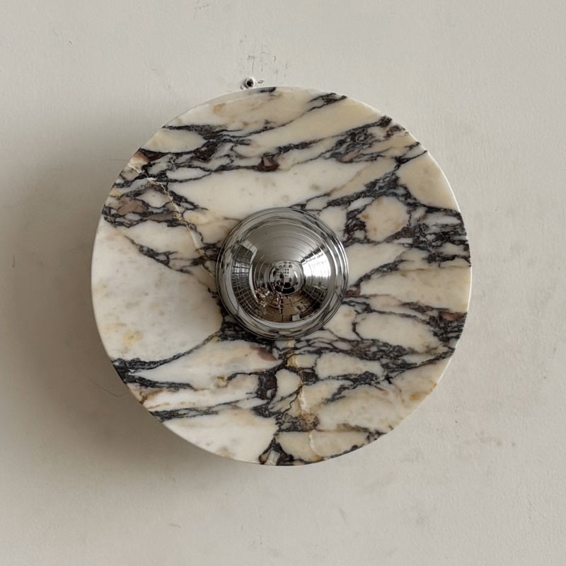 Calacatta Marble Wall Sconce Light - Modern Gold Finish Bathroom Vanity Lighting for Bedroom, Hallway & Living Room Decor