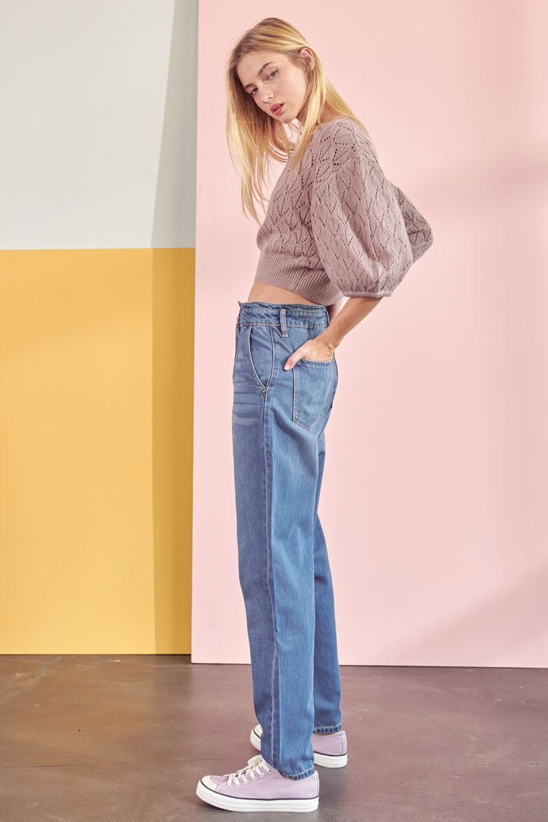 Corrine Ultra High Rise Slouch Fit Jeans for Women - Stretchy Comfort Denim Pants with Relaxed Fit, Perfect for Casual Outings and Everyday Wear