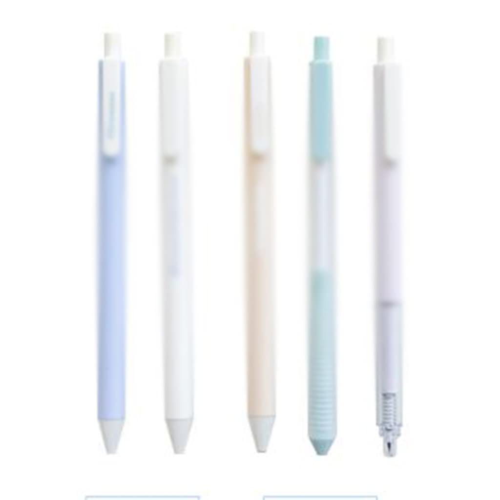Premium 0.5mm Gel Pens Set of 5 - Quick-Drying Ink for Smooth Writing, Journaling, Sketching & Note Taking - Ideal for Students, Office Work & Creative Projects