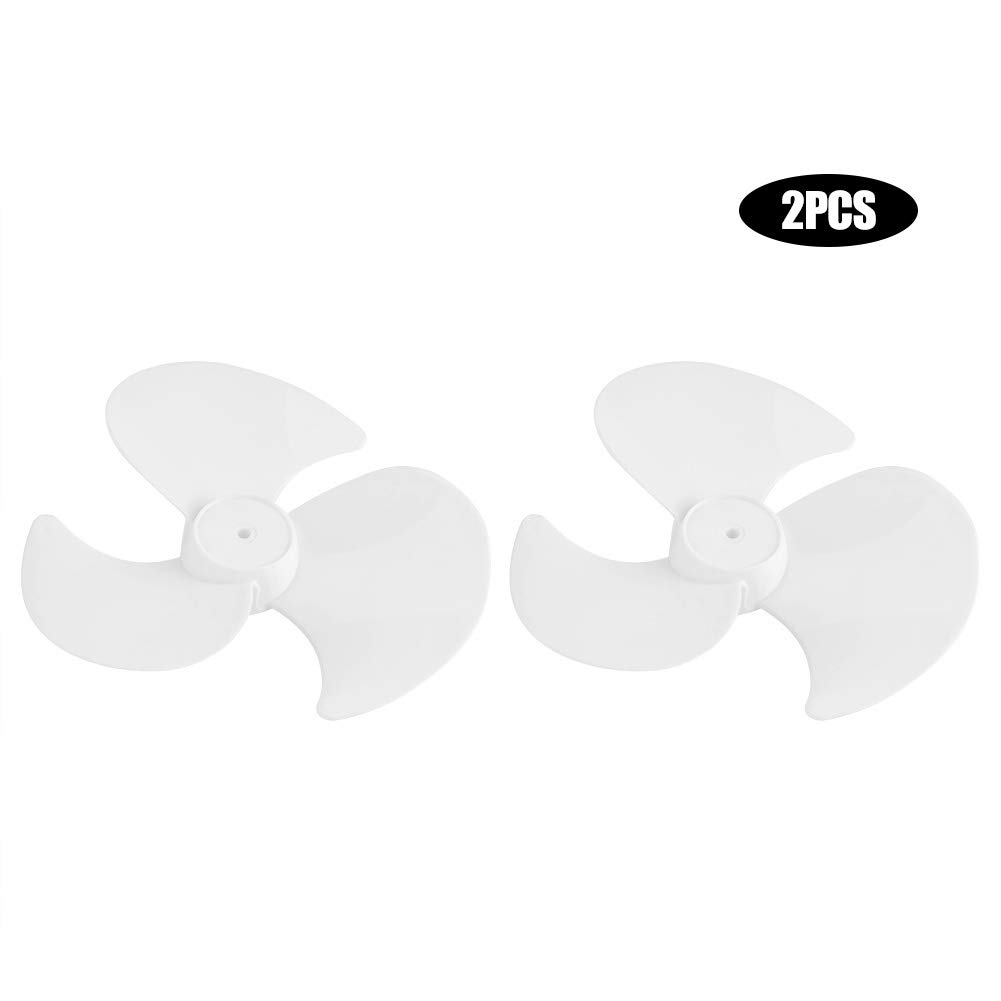 2Pcs 3-Blade Plastic Fan Replacement Blades for Standing Pedestal Fans - Durable Electric Fan Blades for Home, Office & Outdoor Use