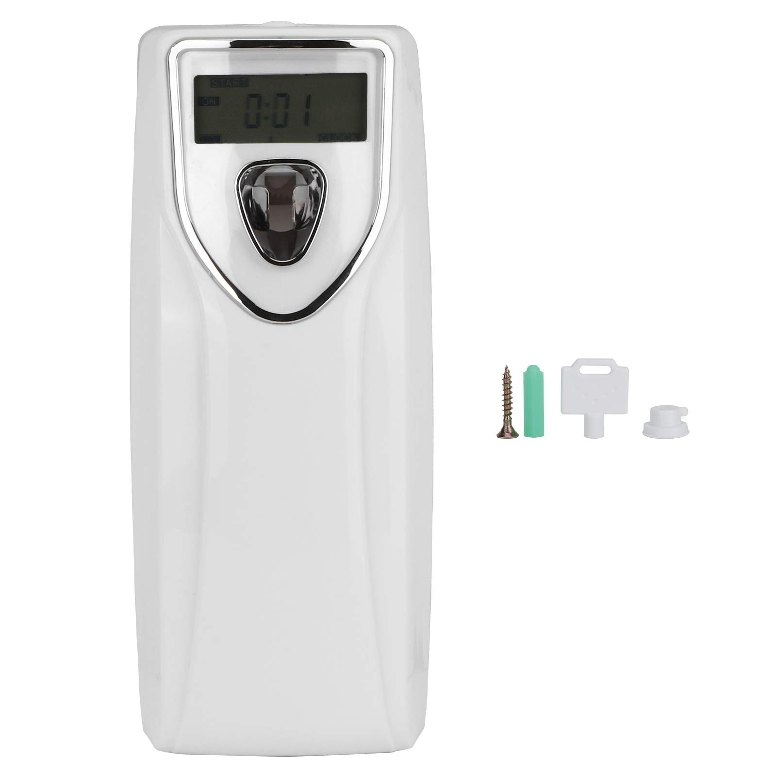 Automatic Air Freshener Dispenser with Timer - Wall Mounted Fragrance Sprayer for Home & Office - White Scent Diffuser for Bathroom, Kitchen, Car, and Closet
