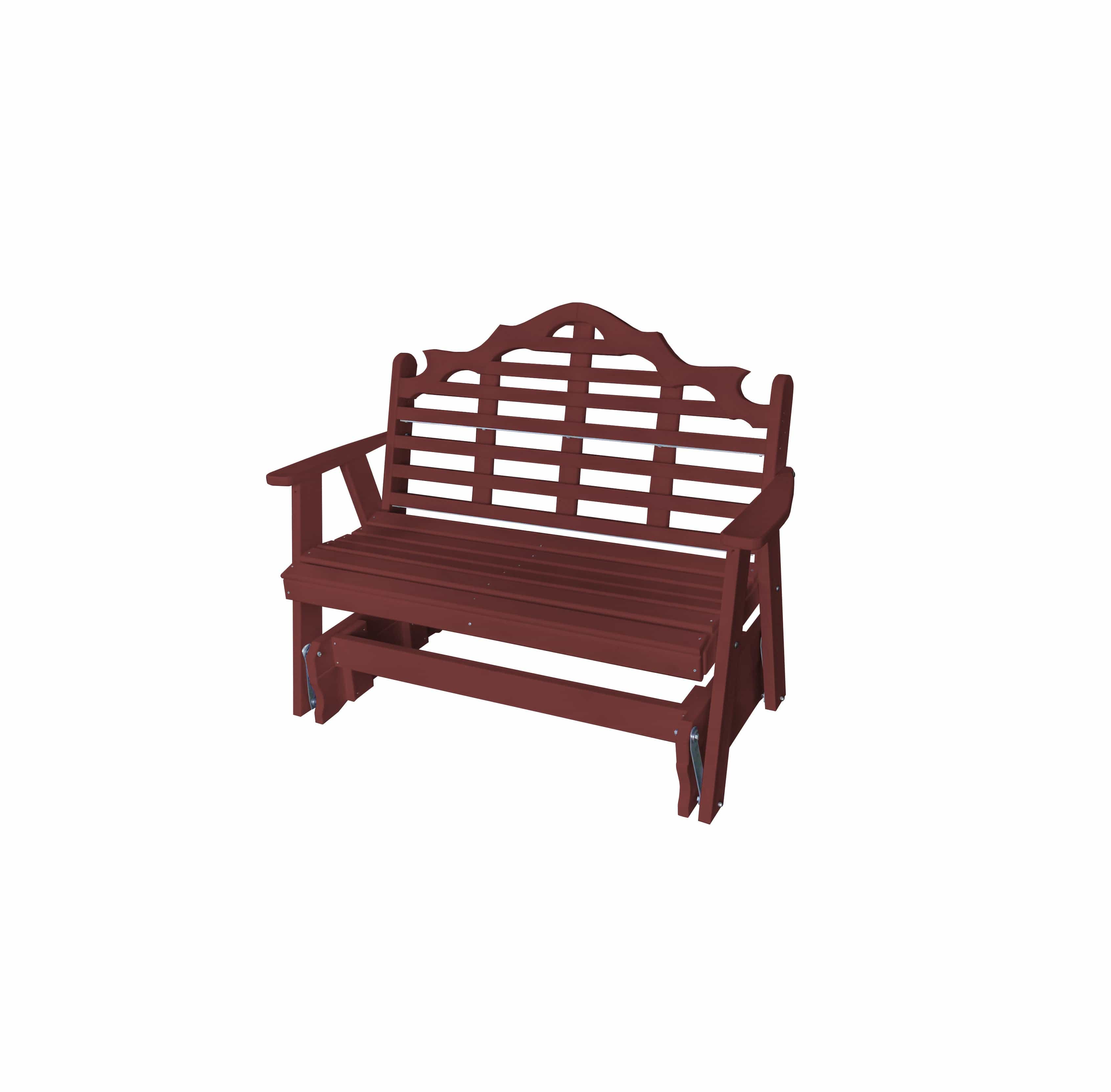 Keystone Amish Co. Milan Poly Composite Porch Glider - Durable Outdoor Swing for Patio, Garden & Backyard Relaxation