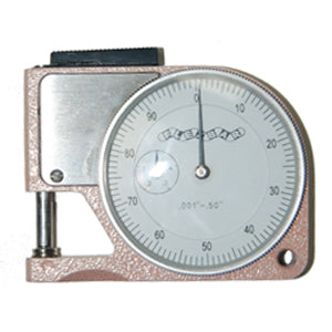 Economy Pocket Dial Thickness Gauge - Precision Measuring Tool for Metal, Plastic & Wood - Ideal for Engineers, Machinists & DIY Projects
