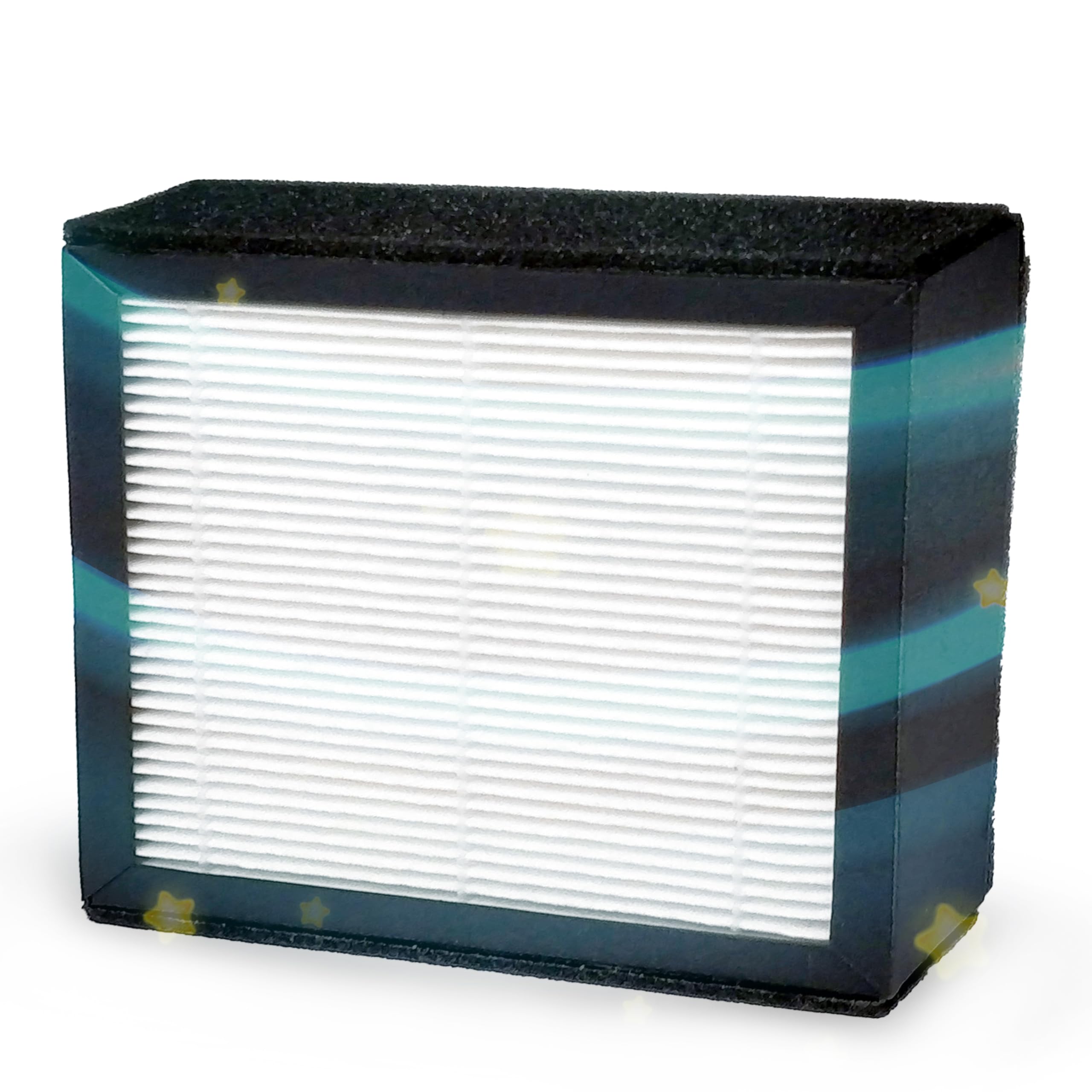 JS Vanguard Series HEPA Air Purifier Replacement Filter (2-Pack) - 99.97% Dust Pollen Pet Dander Removal - Compatible with JS Vanguard & Vanguard 2.0 Air Purifiers - 2200 Hours Lifespan - Perfect Fit for Home, Office & Bedroom Air Purification
