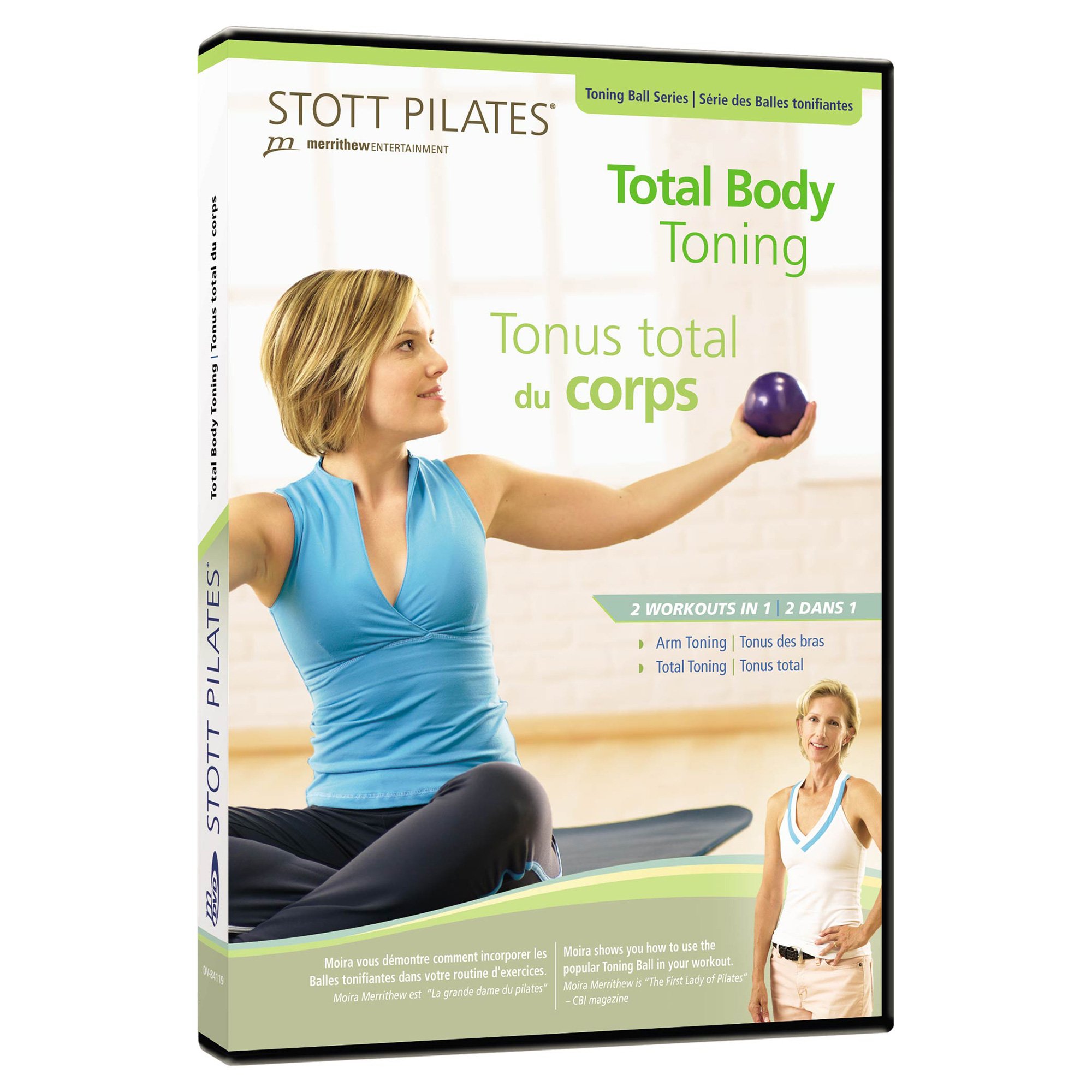 STOTT PILATES Total Body Toning Kit - English & French Language Workout DVDs for Home Fitness & Core Strength Training | Perfect for Pilates Enthusiasts & Beginners