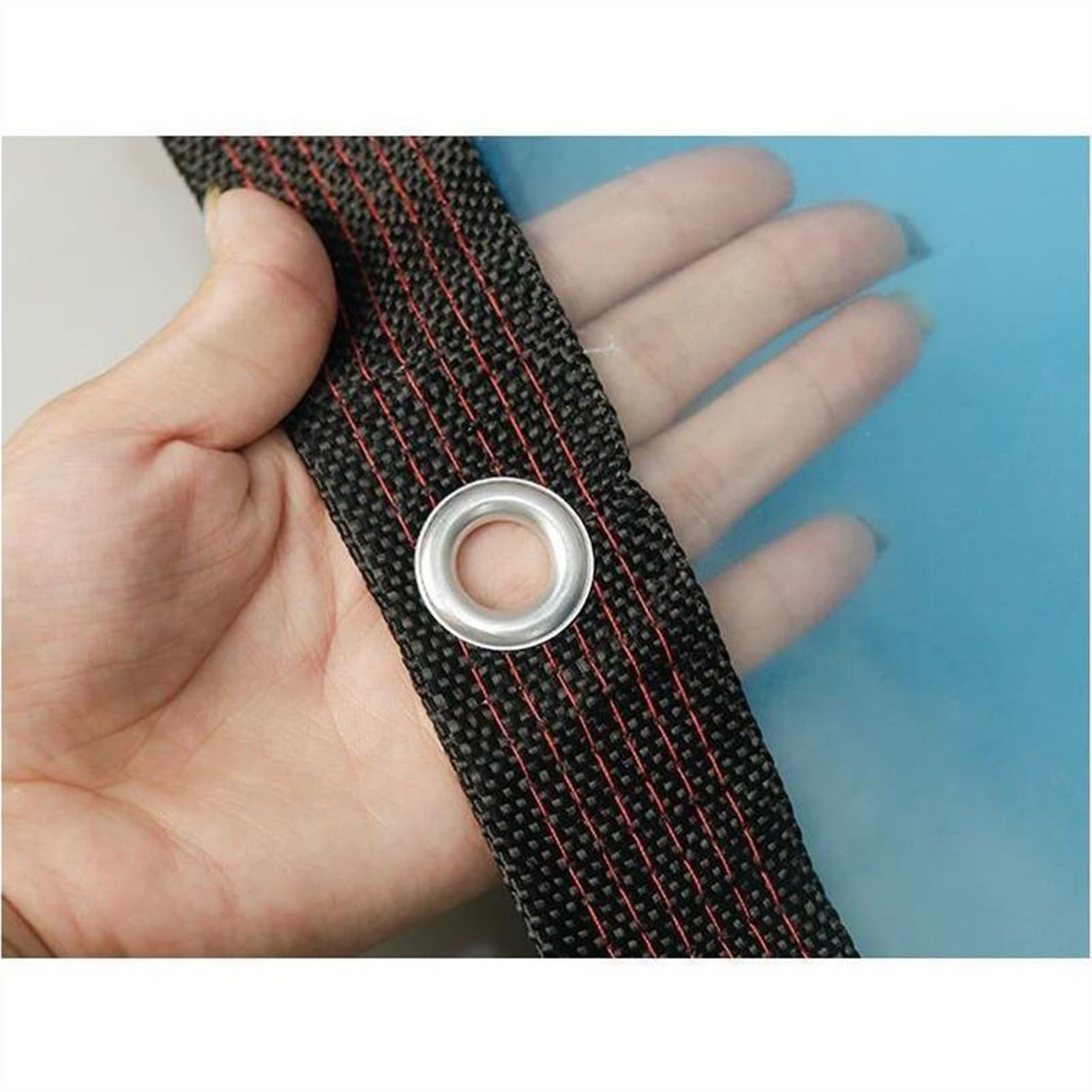 Clear Tarps with Grommets - Waterproof Plastic Oilskin Cover for Outdoor Patio, Porch, Greenhouse & Canopy (5x6m/16x20ft) - Perfect for Weather Protection, Garden Shelter & Temporary Enclosures