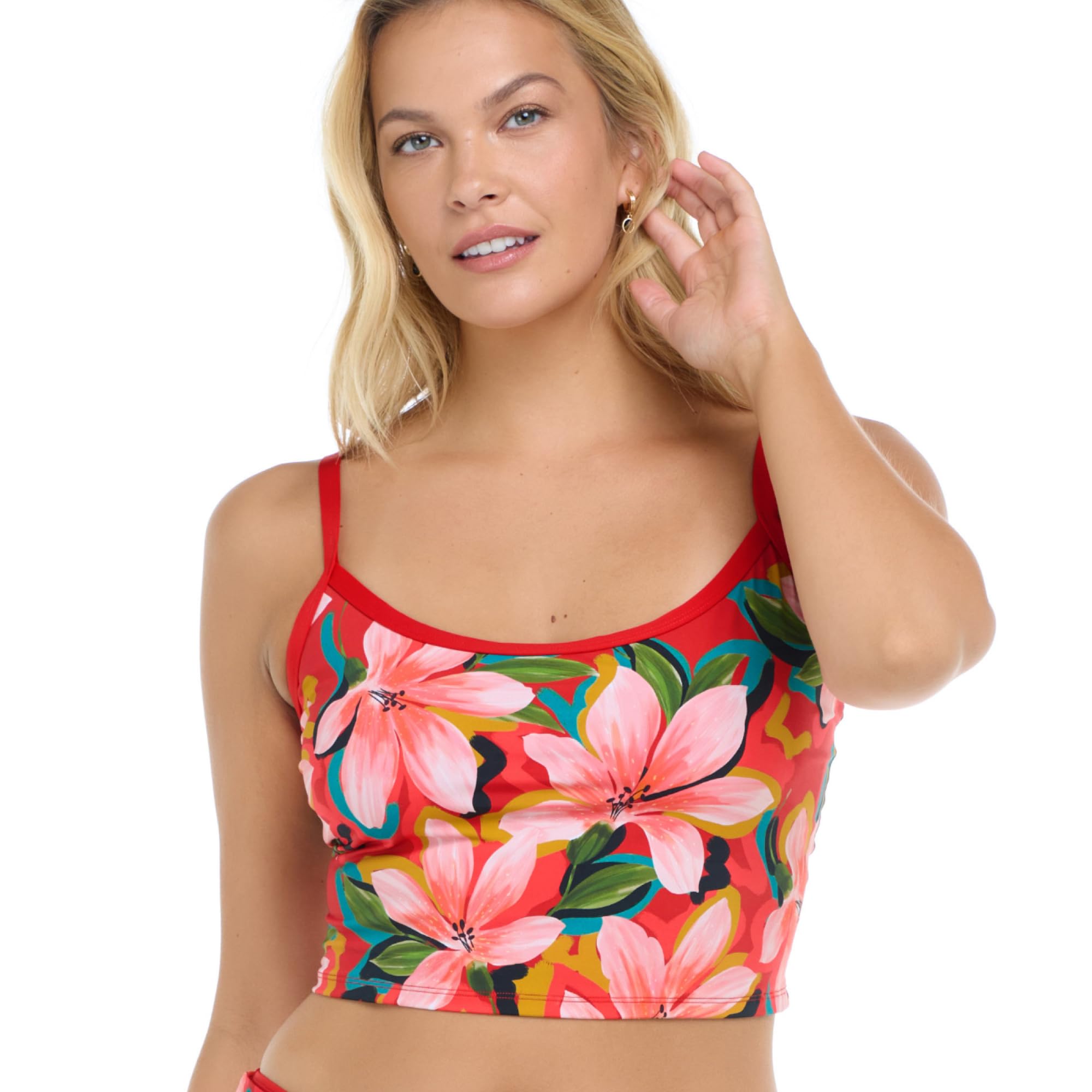 Skye Women's Michelle Crop Bikini Top - Sexy Swimwear for Women, Adjustable Straps & Comfortable Fit - Perfect for Beach, Pool & Summer Vacations