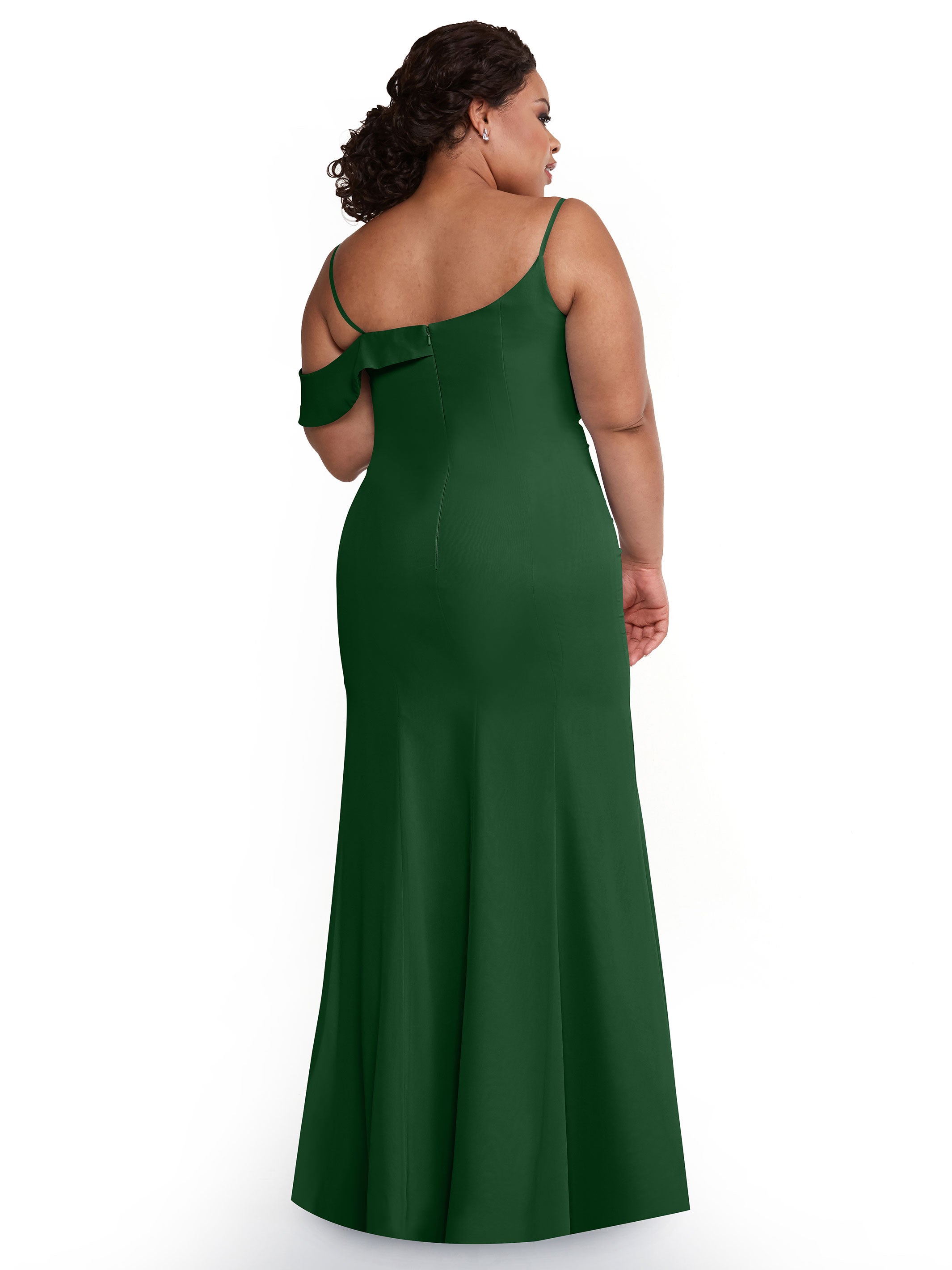 Elegant One Shoulder Fit & Flare Chiffon Bridesmaid Dress 80153 - Perfect for Weddings, Formal Events & Special Occasions