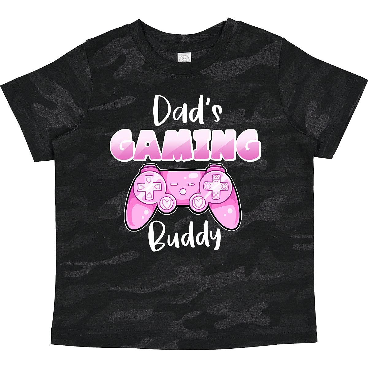 Inktastic Dad's Gaming Buddy - Pink Controller Toddler T-Shirt | Cute Gamer Dad & Kid Matching Outfit | Perfect for Father's Day, Birthday & Family Game Nights