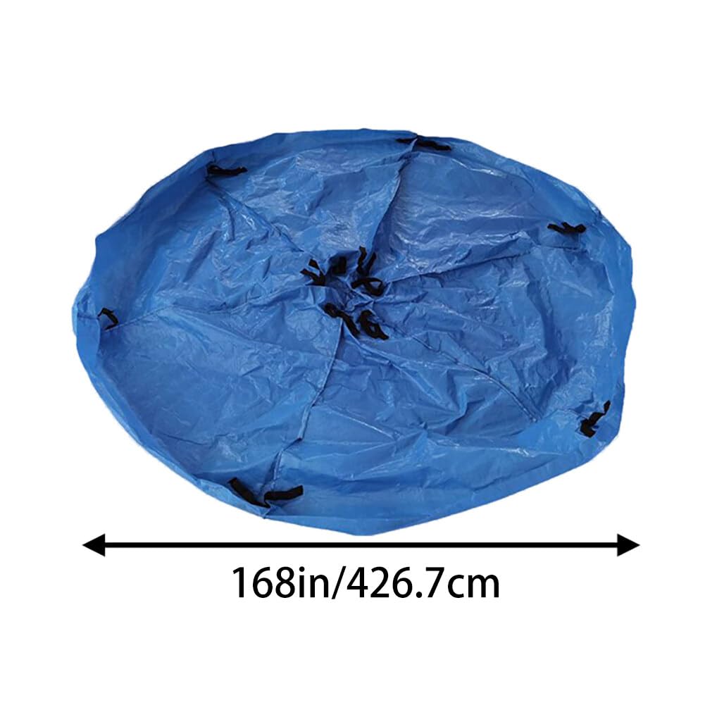 6-14 Ft Waterproof Trampoline Cover - UV Resistant & Tearproof Protective Cover for Round Trampolines and Swimming Pools | Easy Installation for Outdoor Weather Protection