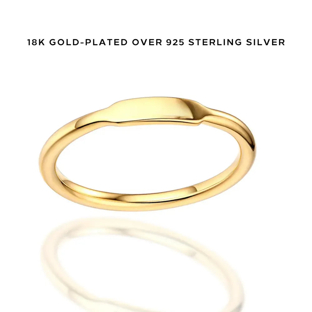 Personalized Engraved Thin Band Ring - Custom Name & Date - $45.00 - Perfect for Weddings, Anniversaries & Romantic Gifts