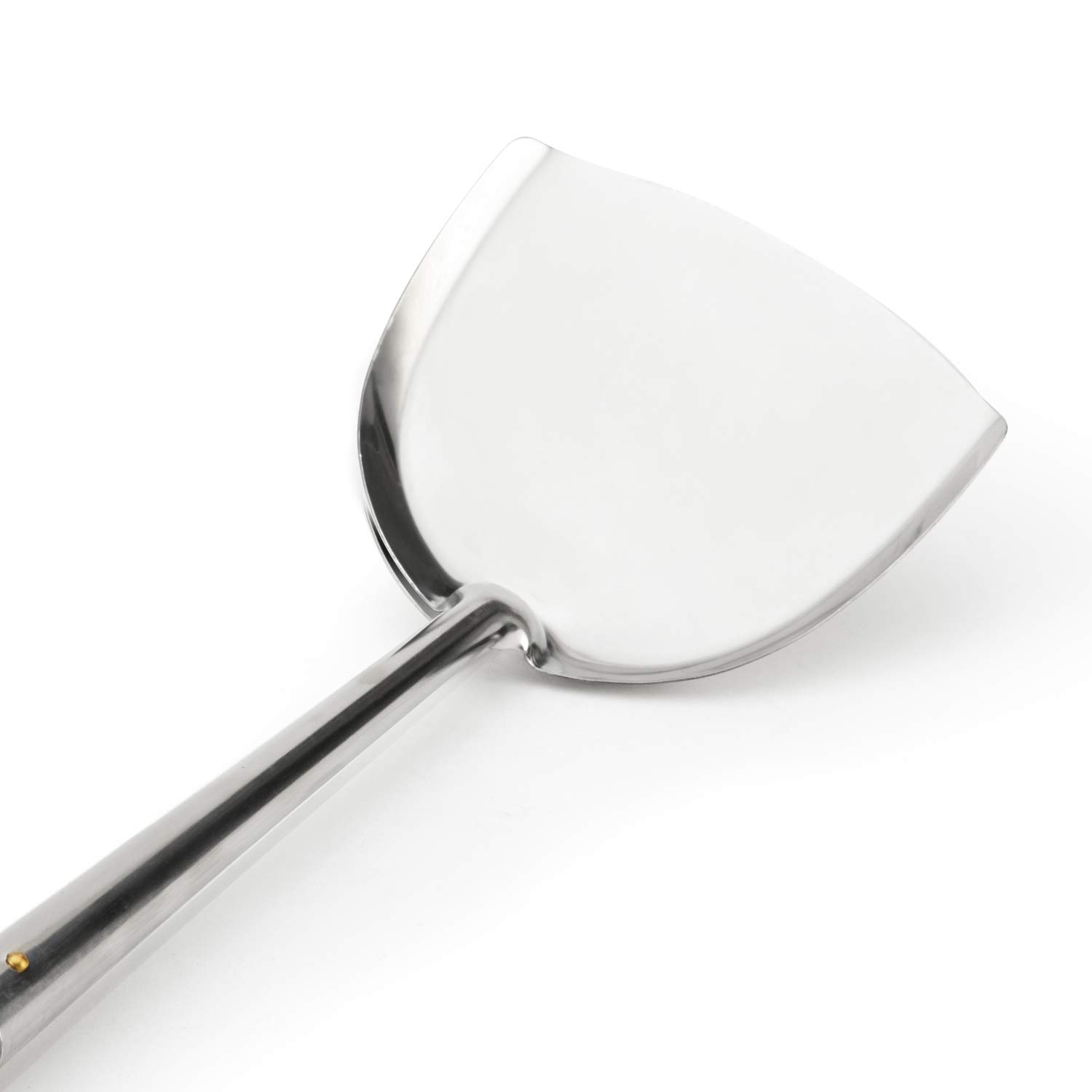 Premium Wooden Bamboo Wok Spatula and Ladle Set - Stainless Steel Kitchen Utensils for Stir-Frying, Cooking & Serving - Perfect for Asian Cuisine, Home Chefs & Restaurant Use