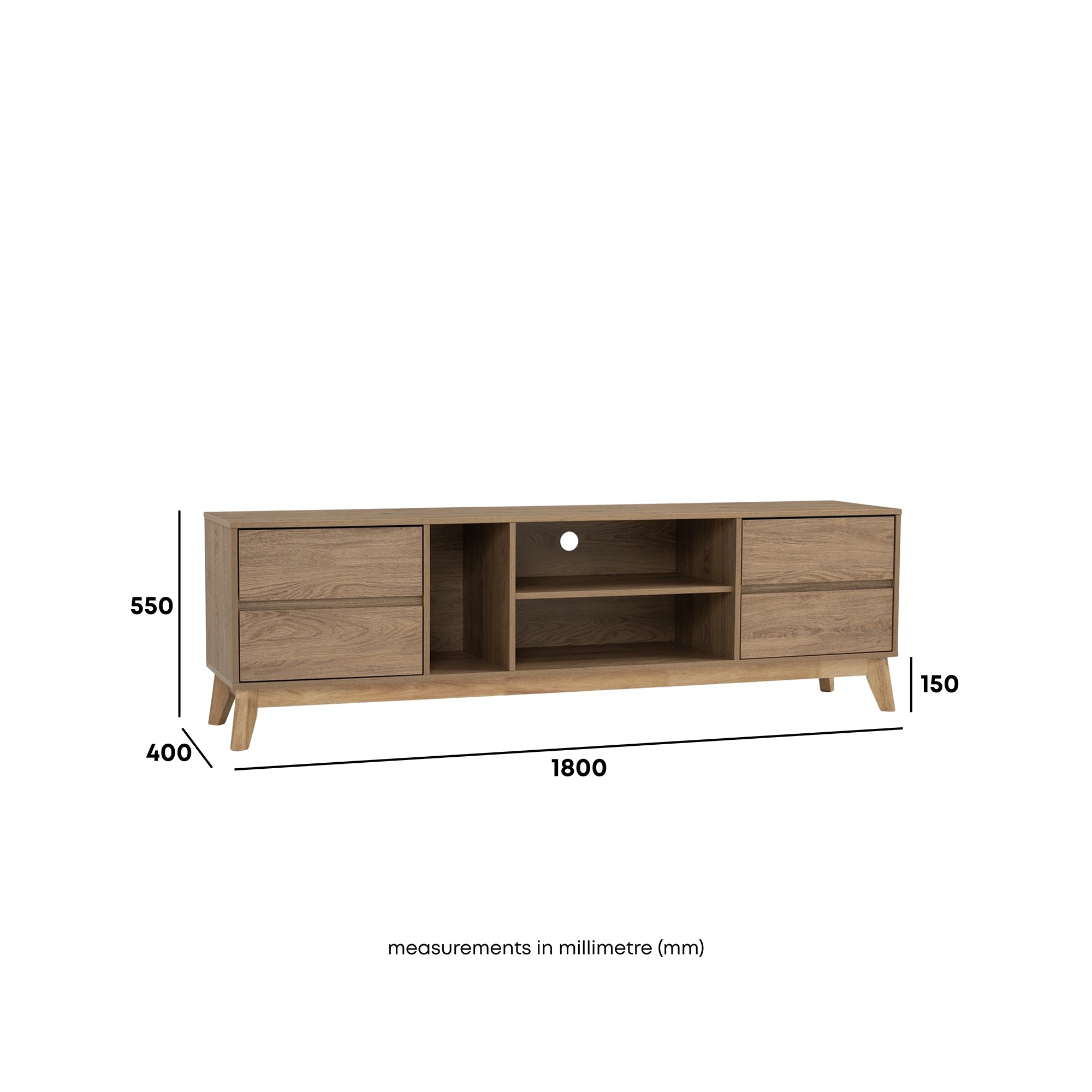 Modern Miro TV Stand 1.8m (70.8