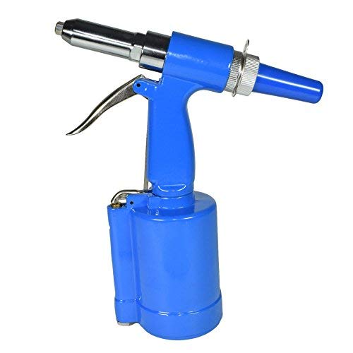 Air Compressor Powered Hydraulic Pop Rivet Gun Tool Kit 2.4mm-4.8mm for Metal, Plastic & Automotive Repair | Heavy Duty Industrial & DIY Projects