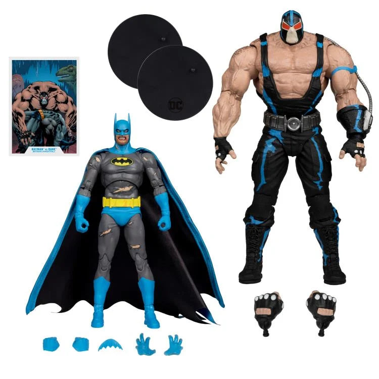 DC Multiverse Batman vs. Bane Action Figure Two Pack - Collectible Superhero Figures for DC Fans - Perfect for Display, Gifts, and Comic Book Collections