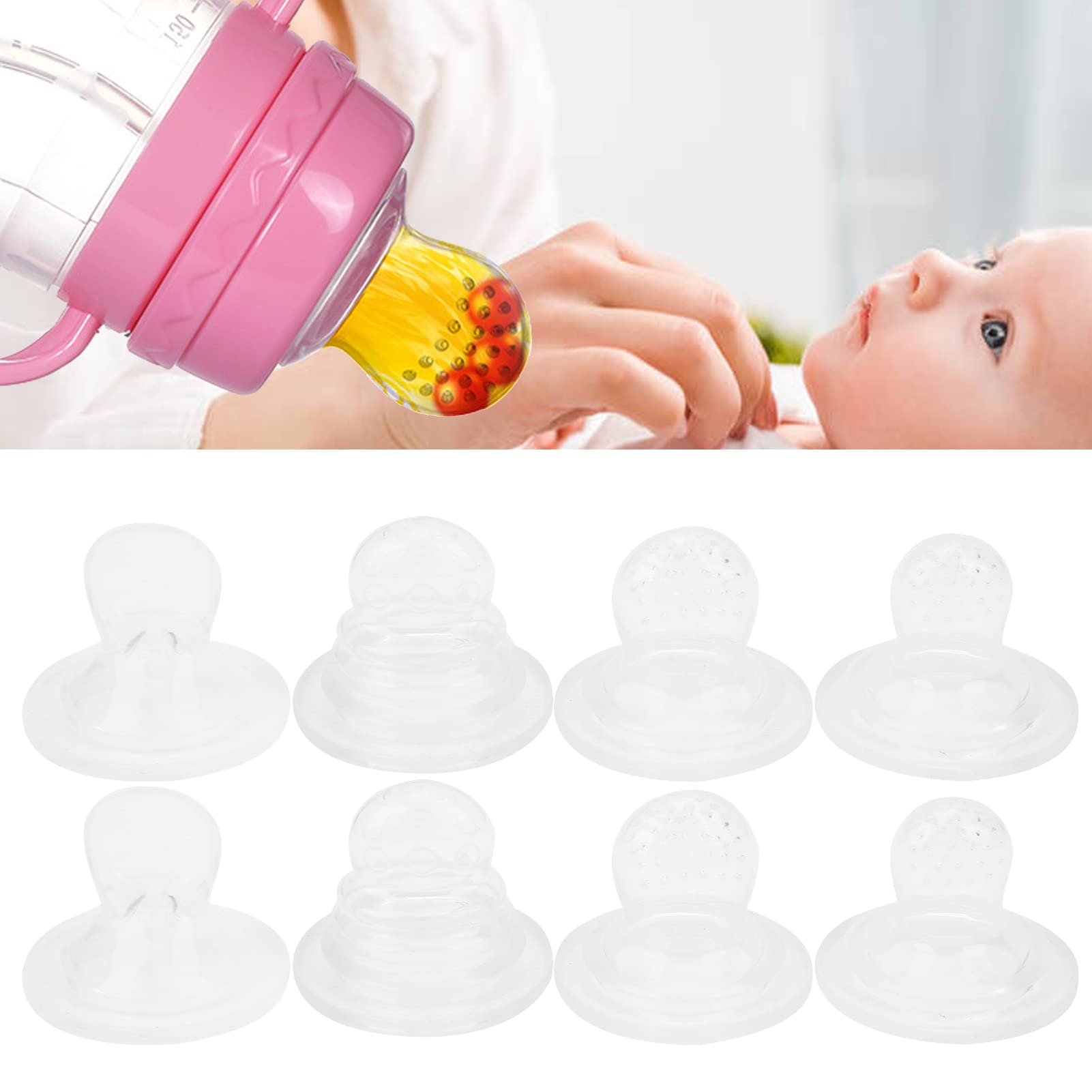 Shanrya Baby Teething Toy - Soft, Flexible & Easy to Clean Silicone Teether for Infants | Perfect for Feeding Milk & Water | Soothes Sore Gums During Teething (Ideal for 3-12 Months)