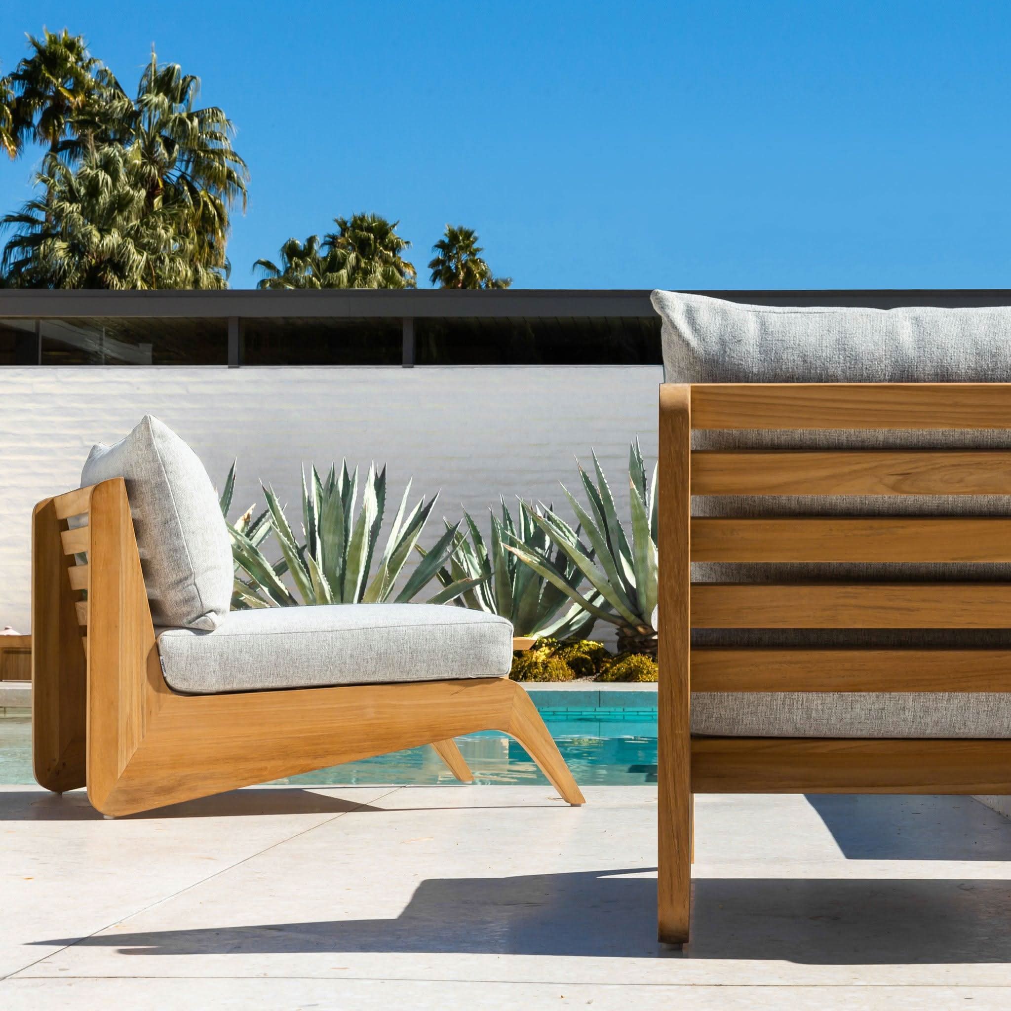 Premium MLB Teak Wood Easy Chair - Comfortable Lounge Chair for Living Room, Patio & Outdoor Relaxation | Durable & Stylish Baseball Fan Furniture