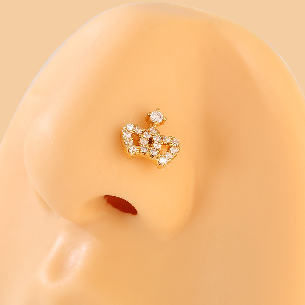 20G Hypoallergenic Rose Leaf Nose Studs - Surgical Steel Nose Ring for Sensitive Skin | Perfect for Everyday Wear, Parties & Special Occasions | HSPJ700