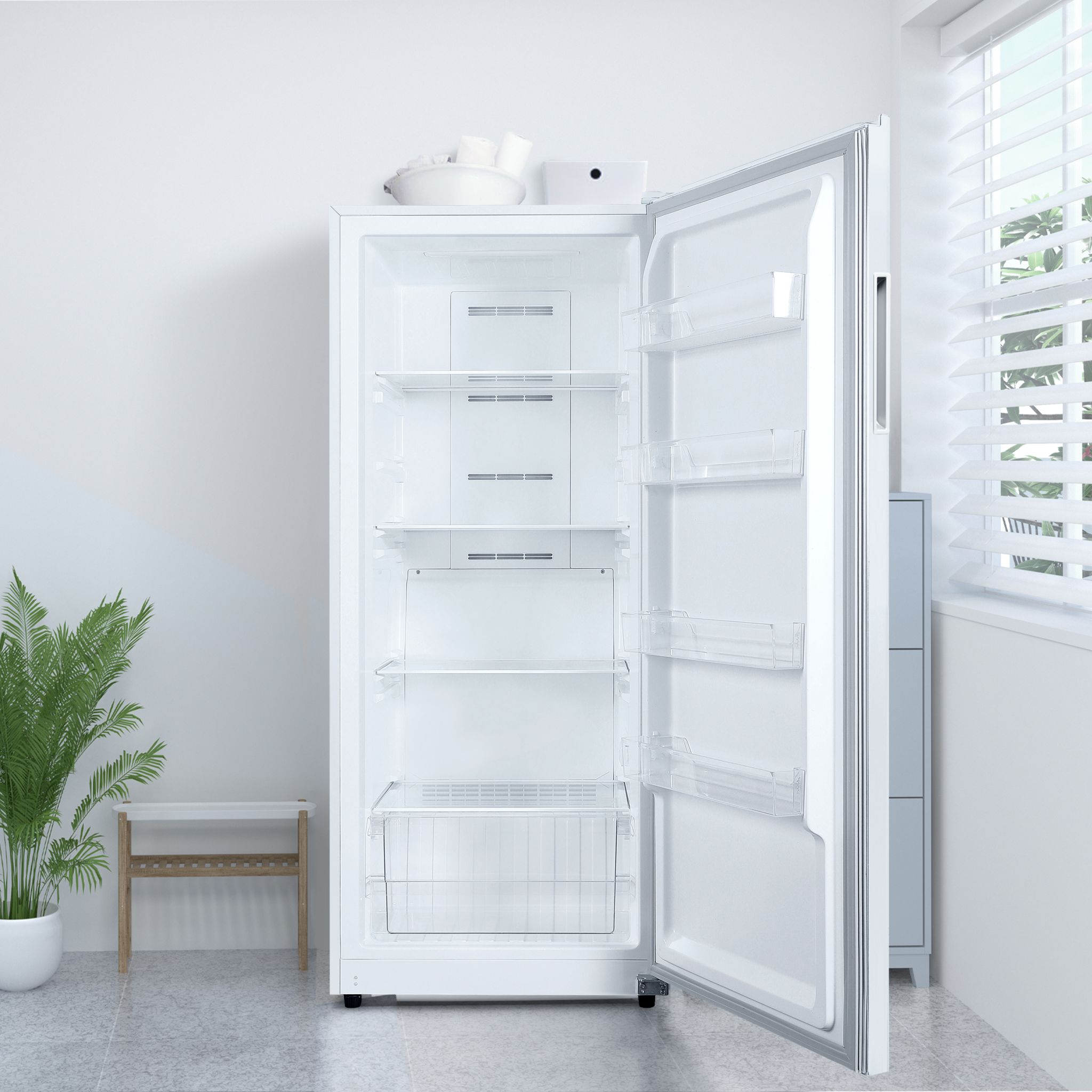 Danby Upright Freezer 14.0 Cu. Ft. (DUF140A1WDB) - Energy Efficient White Chest Freezer for Home, Garage & Basement Storage - Perfect for Frozen Food, Meat & Bulk Groceries