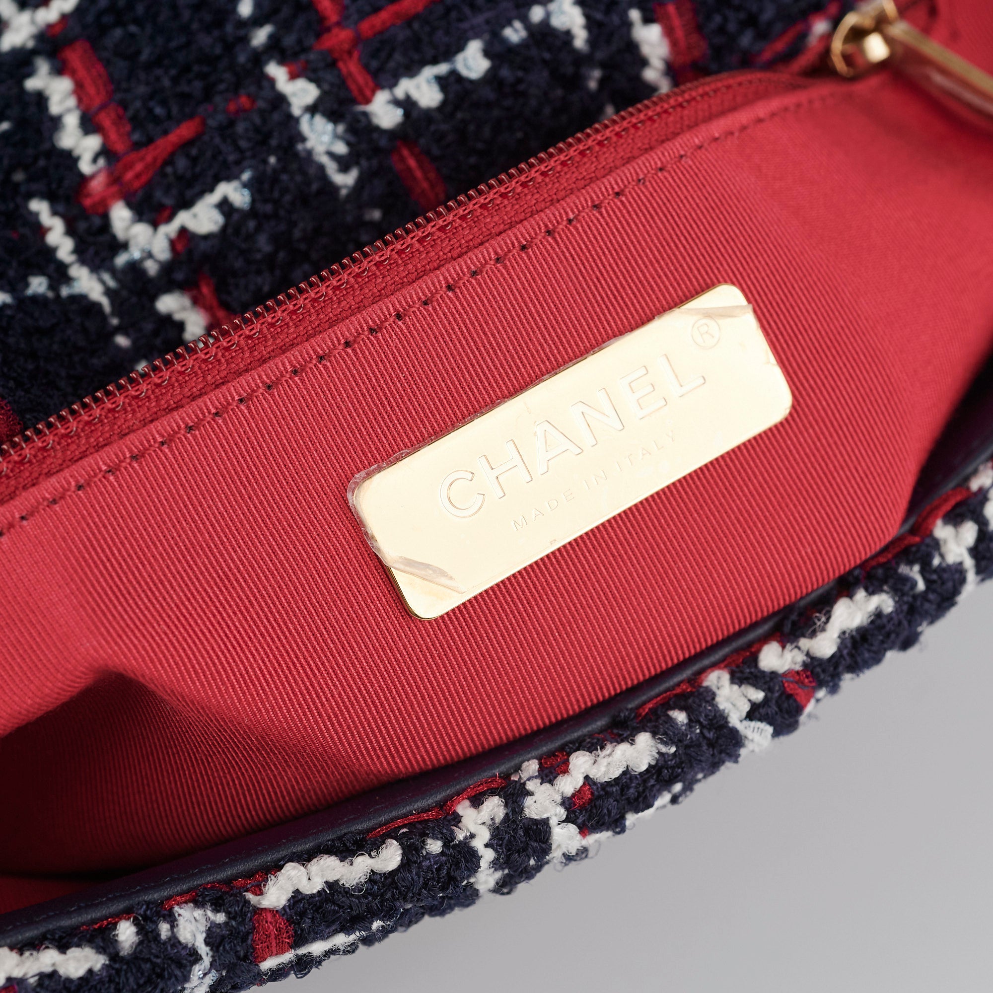 Chanel 19 Small Navy Tweed Shoulder Bag - Luxury Designer Handbag for Women, Perfect for Work, Parties & Everyday Use