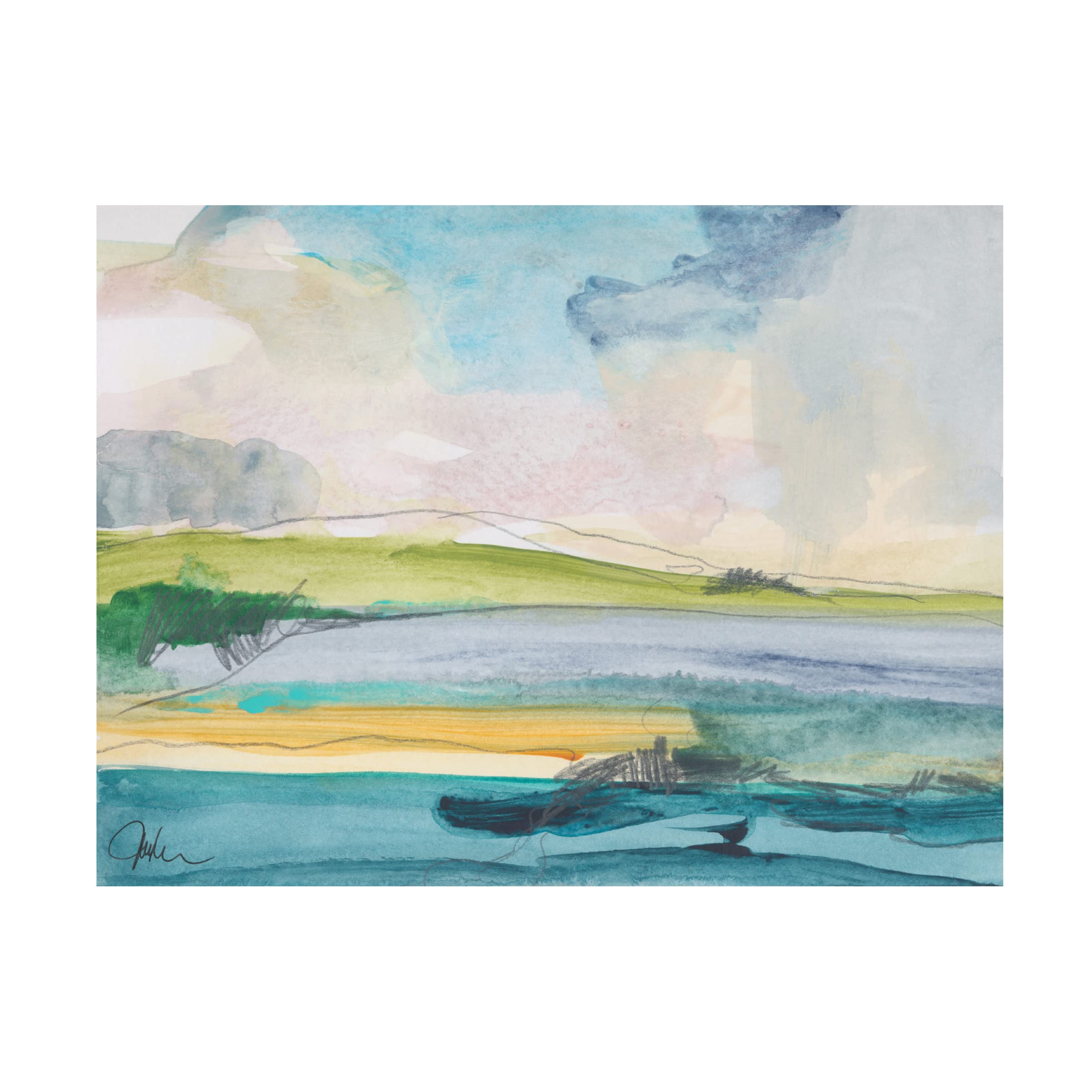 Trademark Fine Art 'Amid The Jewels' Canvas Wall Art by Jan Weiss - Elegant Home Decor for Living Room, Bedroom & Office