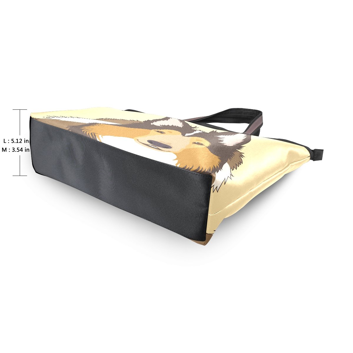 Stylish Women's Tote Shoulder Bag with Rough Collie Dog Print - Large Capacity Handbag for Work, Travel & Daily Use