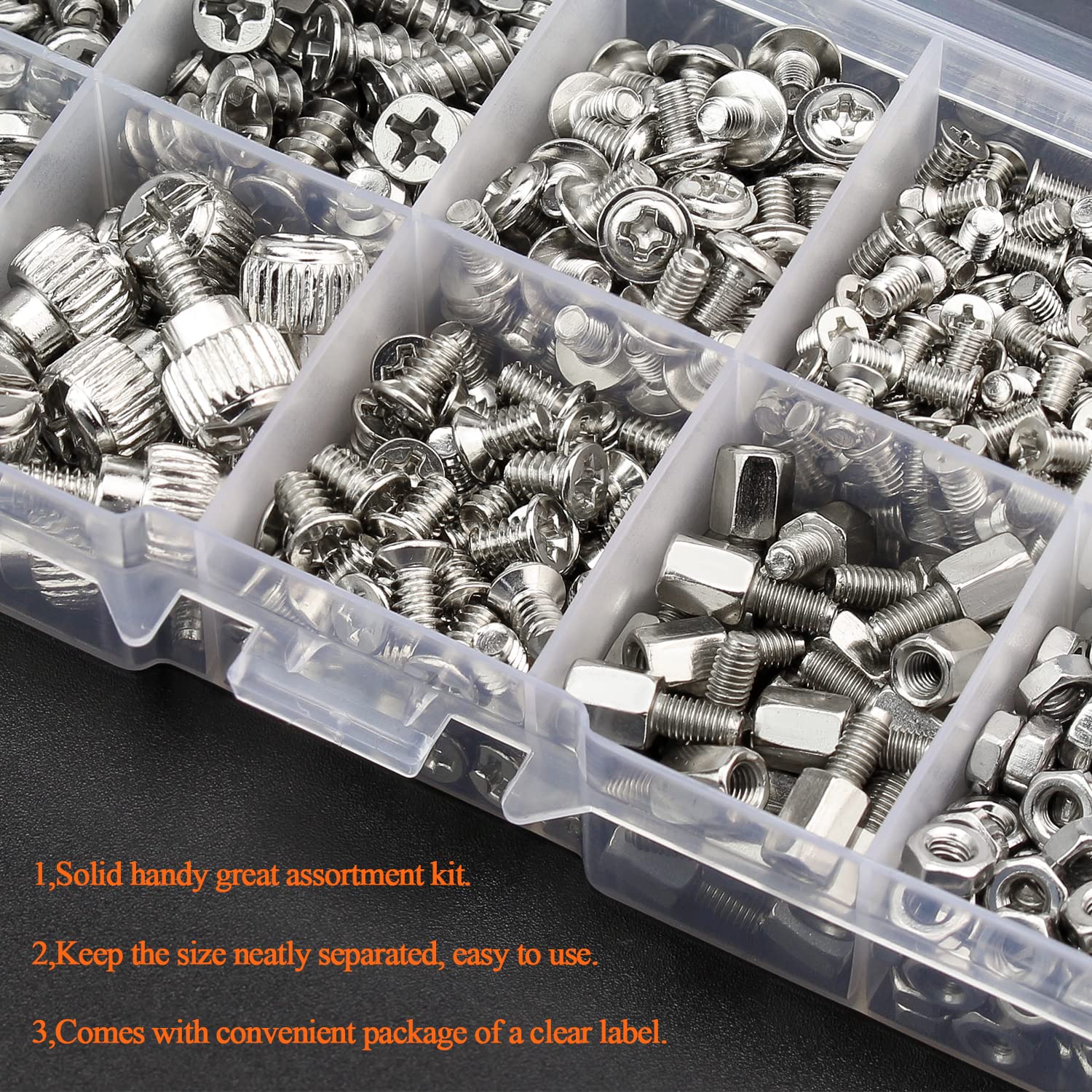 480-Piece Computer Standoffs and Screws Assortment Kit - Compatible with 2.5