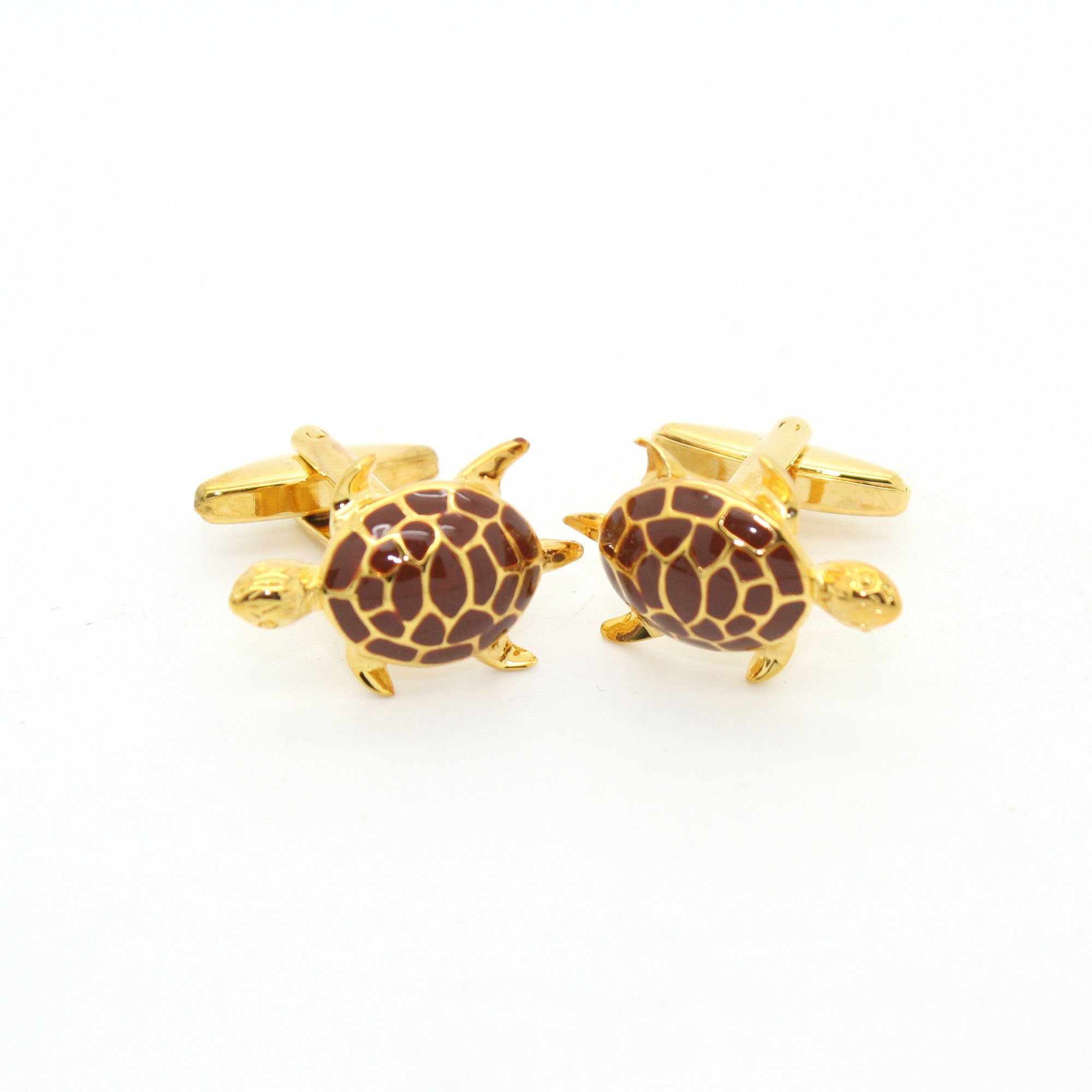 Elegant Turtle Shaped Cufflinks for Men - Sterling Silver Dress Accessories with Velvet Gift Box - Perfect for Weddings, Prom & Formal Occasions