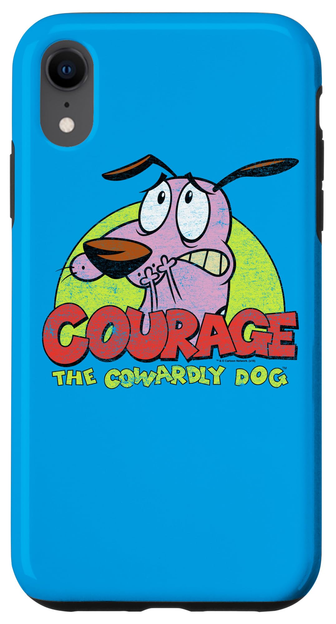 iPhone XR Case - Courage the Cowardly Dog Themed Colorful Protective Cover | Durable Shockproof Phone Case for Everyday Use, Travel & Outdoor Activities