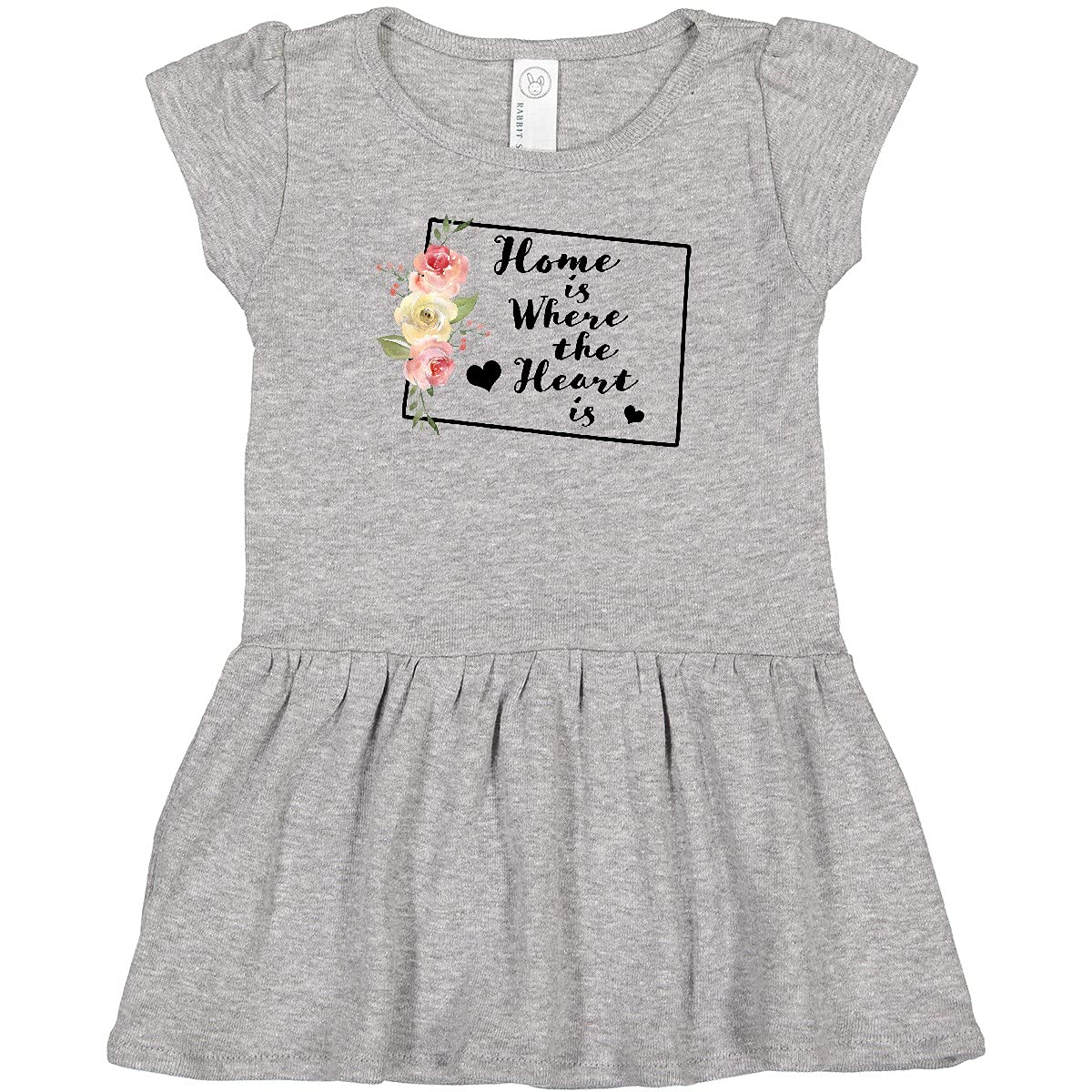 Inktastic Colorado Home is Where The Heart is Watercolor Print Infant Dress - Cute Baby Girl Outfit for Family Photos, Holidays & Special Occasions