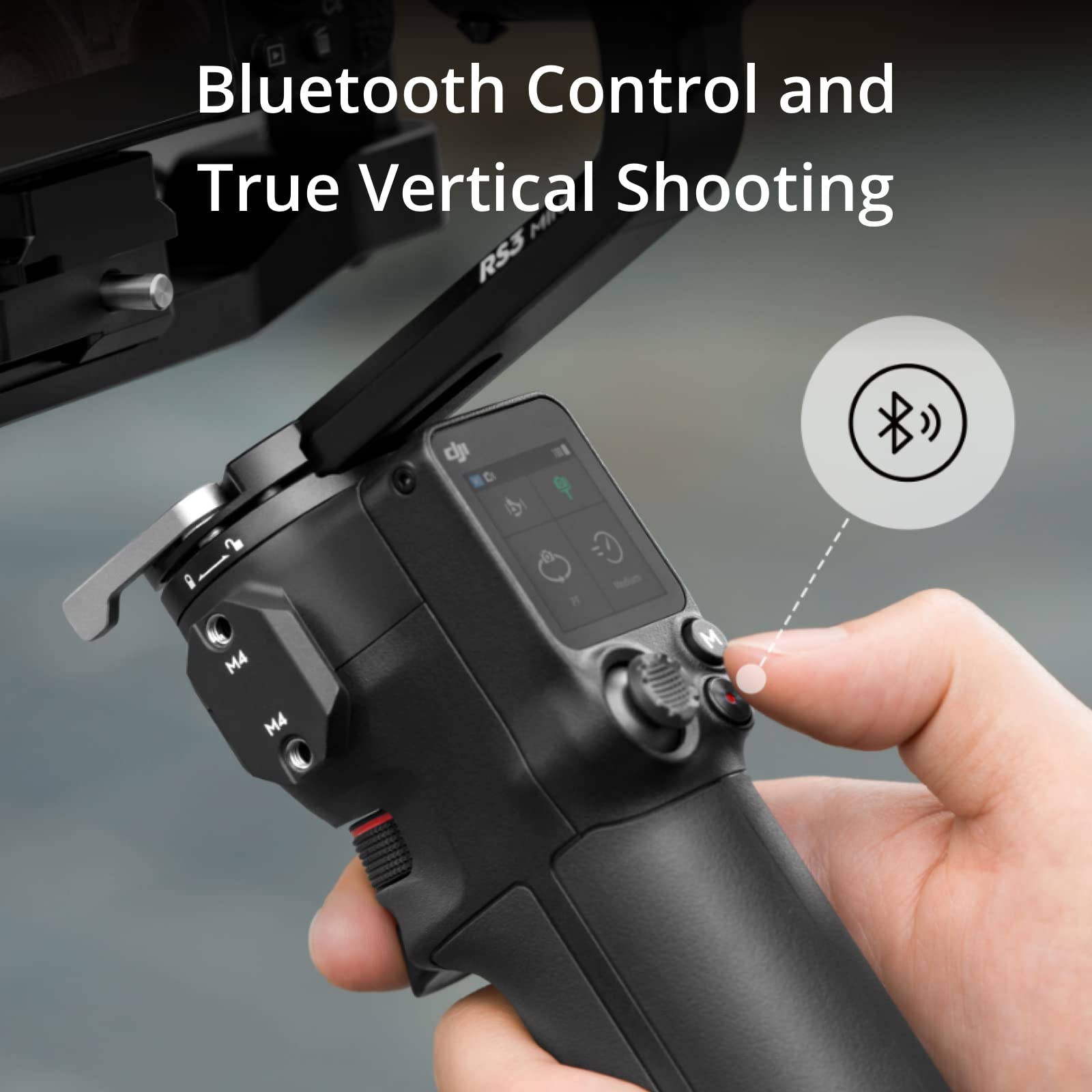 DJI RS 3 Mini 3-Axis Gimbal Stabilizer for Canon Sony Panasonic Nikon Fujifilm Cameras - 2kg (4.4lbs) Payload, Bluetooth Control, Vertical Shooting | Perfect for Vlogging, Travel & Action Videography