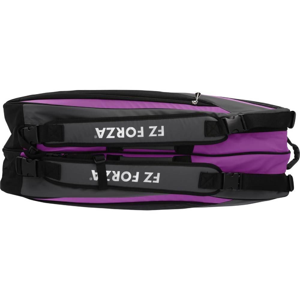 Forza Tour Line 6 Pack Tennis Racquet Bag - Purple Floral Design | Durable Multi-Racket Sports Bag for Tennis Players | Perfect for Training, Matches & Travel