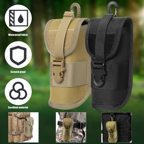 BRAVECOW 1000D Nylon Hard Shell Eyeglasses Case with Buckle - Shockproof Sunglasses Protective Box for Outdoor Travel, Hiking & Daily Storage | Portable Glasses Holder for Men & Women