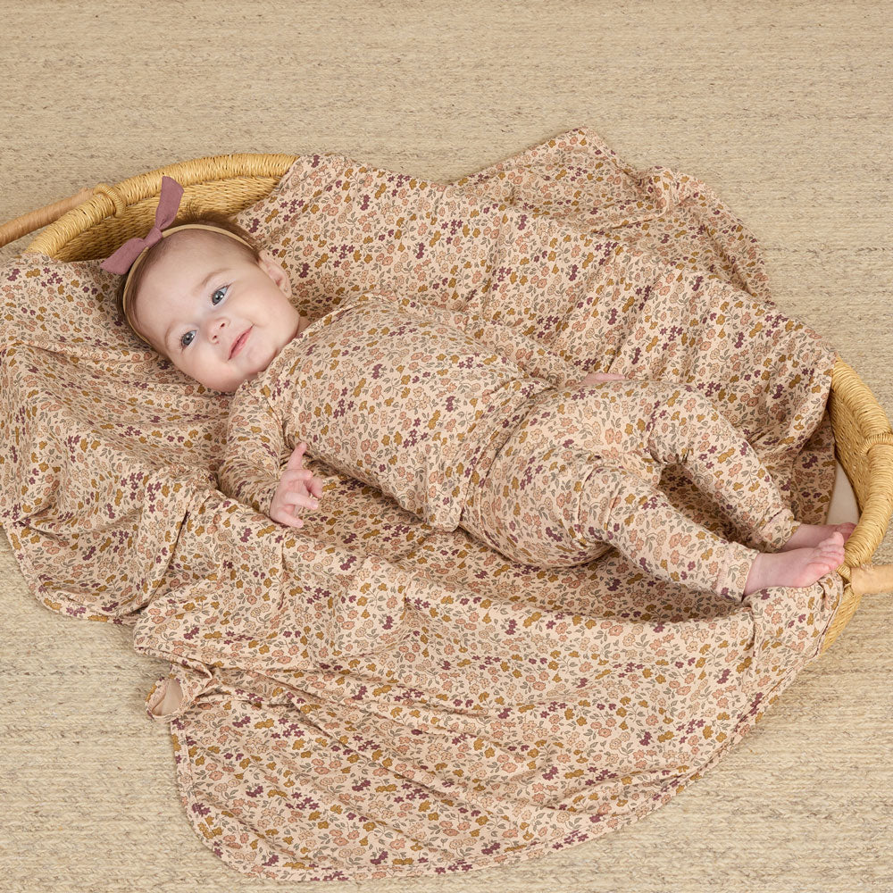 Organic Bamboo Baby Swaddle Blanket - Soft & Breathable for Newborns - Perfect for Swaddling, Nursing, and Sleep - Final Sale