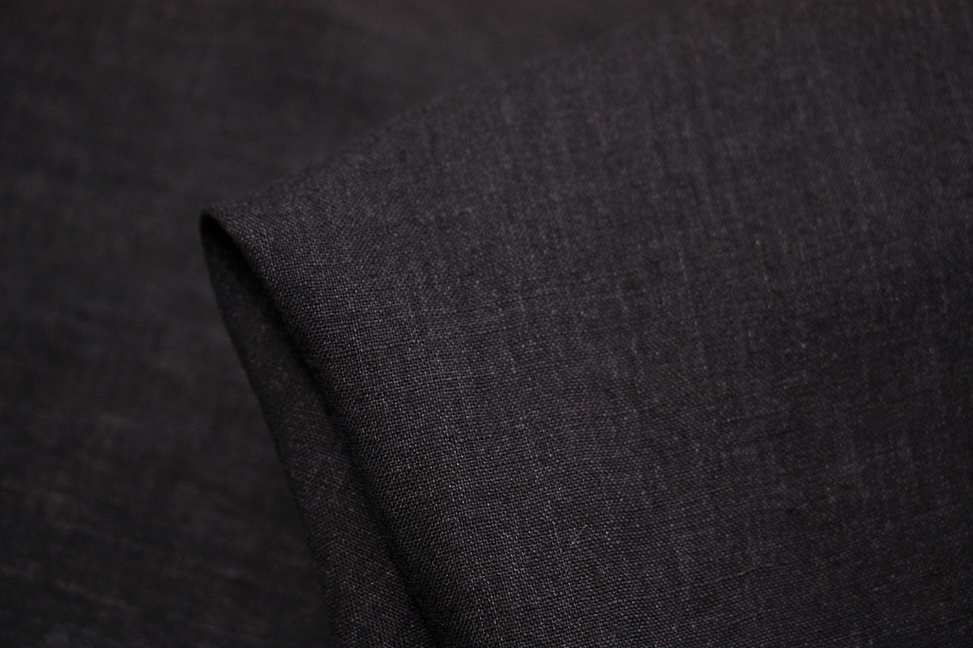 Premium Black Linen Fabric - 100% Natural Linen Material for Clothing, Dresses & Home Decor - Perfect for DIY Sewing, Curtains & Table Runners