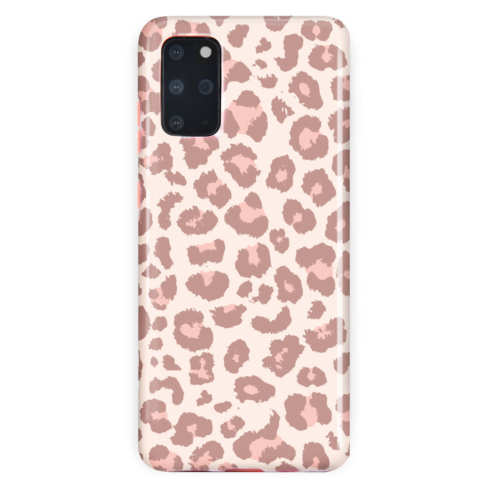 Samsung Galaxy Phone Case - Blush Leopard Print Protective Cover for Samsung S21/S20/S10/Note 20 - Stylish & Durable Slim Fit Case for Everyday Use & Travel