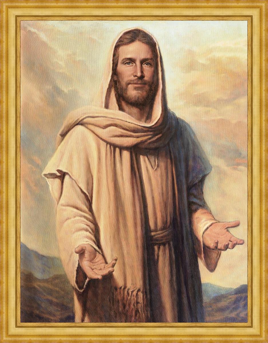 Abide With Me Large Wall Art - Inspirational Canvas Print for Living Room, Bedroom & Office Decor - Perfect for Home, Church & Spiritual Spaces