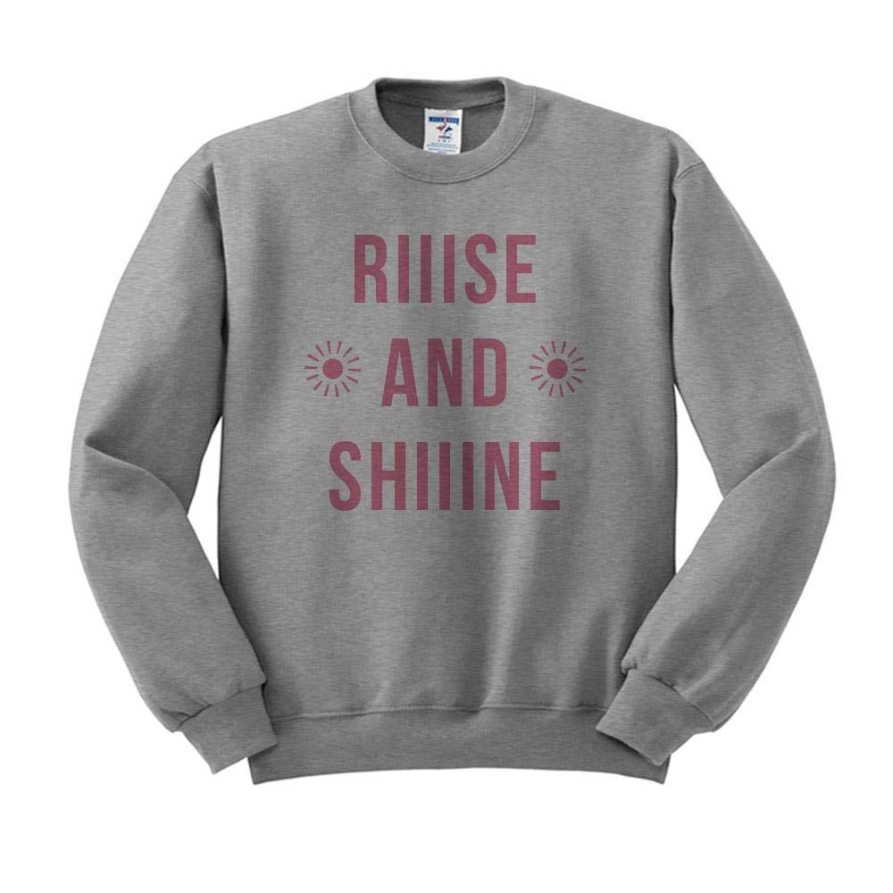 Rise and Shine Unisex Sweatshirt - 舒适休闲男女同款卫衣，适合晨跑、居家及户外活动